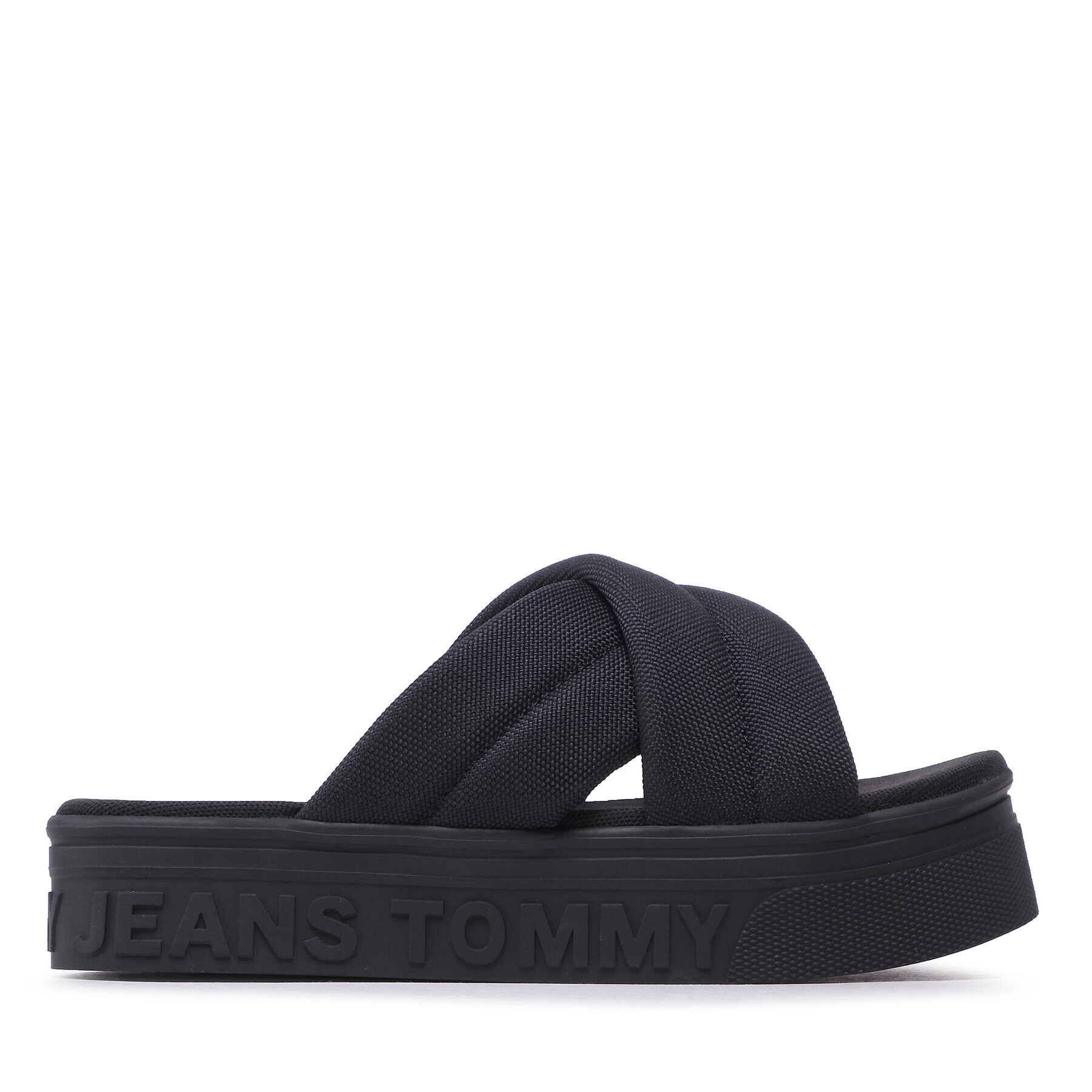 Tommy Jeans Natikači Fltfrm Sandal EN0EN02116 Črna - Pepit.si