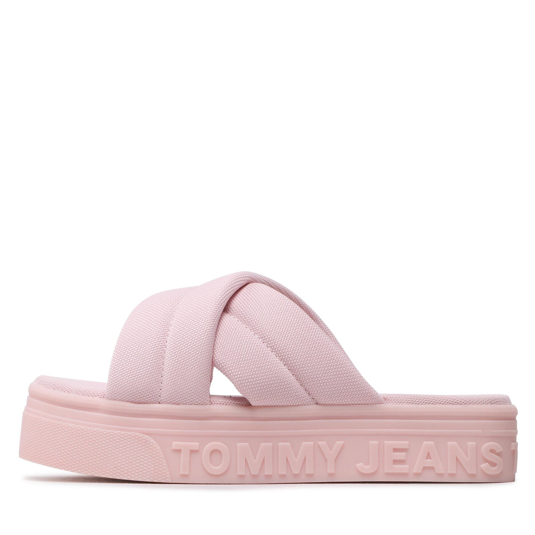 Tommy Jeans Natikači Fltfrm Sandal EN0EN02116 Roza - Pepit.si