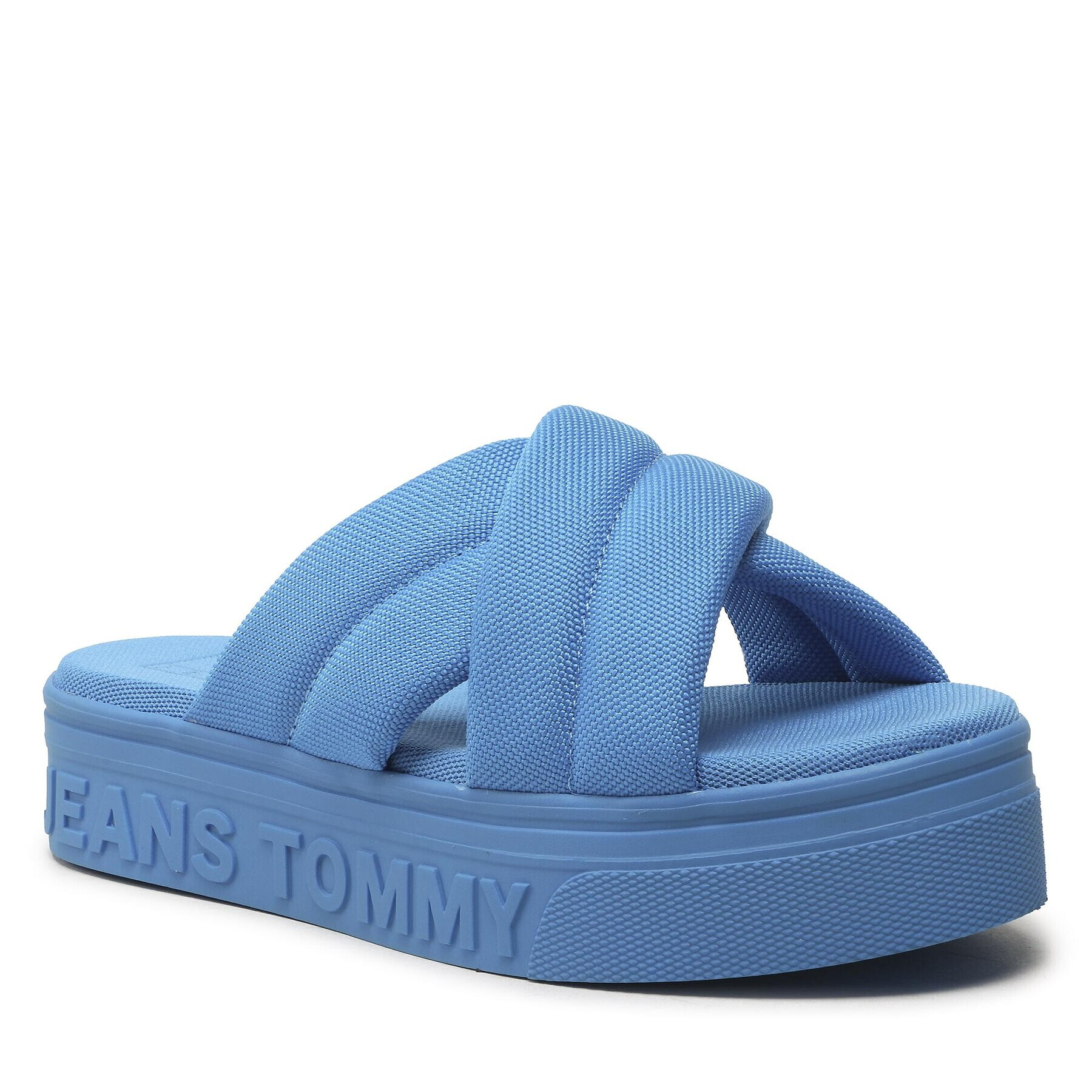 Tommy Jeans Natikači Fltrm Sandal EN0EN02116 Modra - Pepit.si