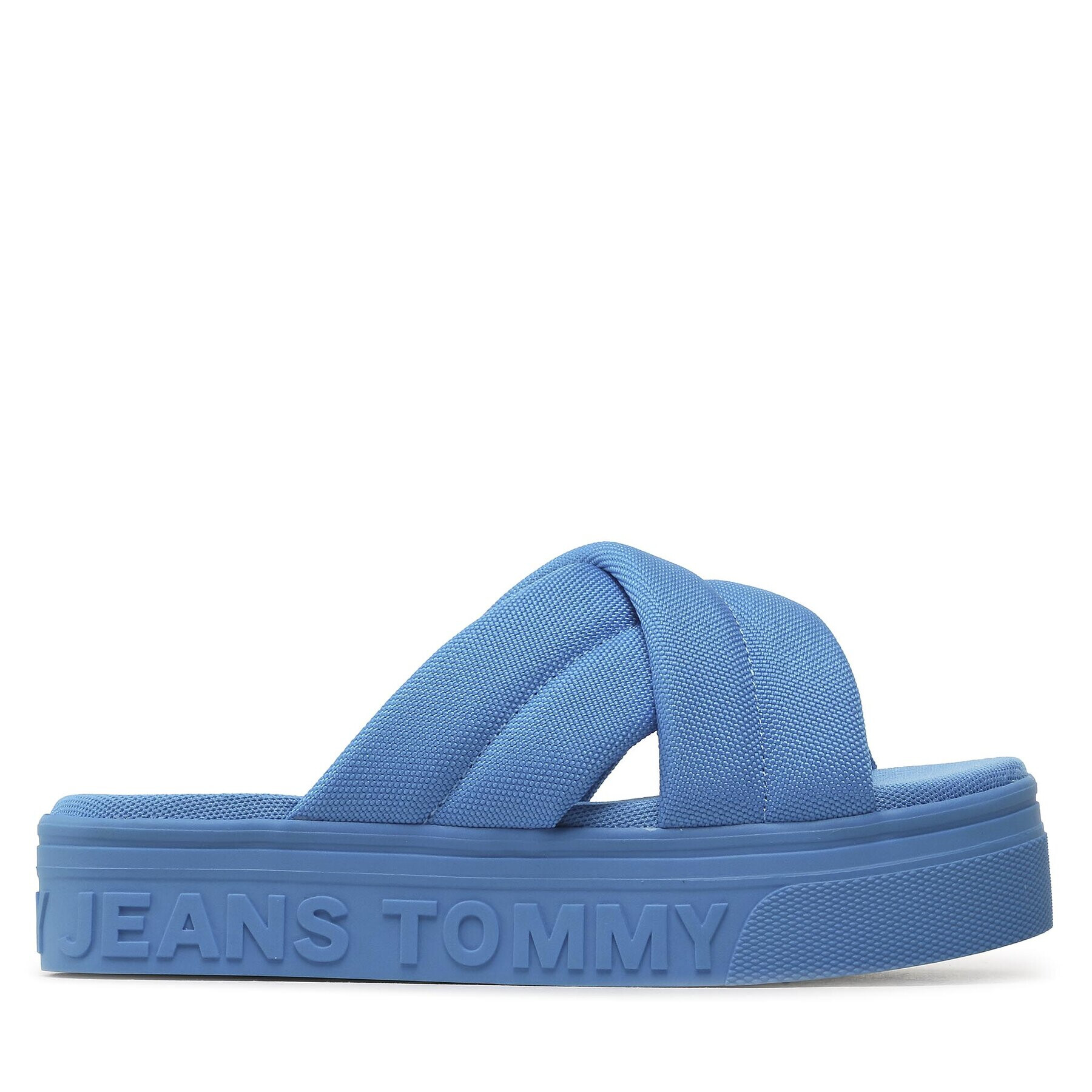 Tommy Jeans Natikači Fltrm Sandal EN0EN02116 Modra - Pepit.si