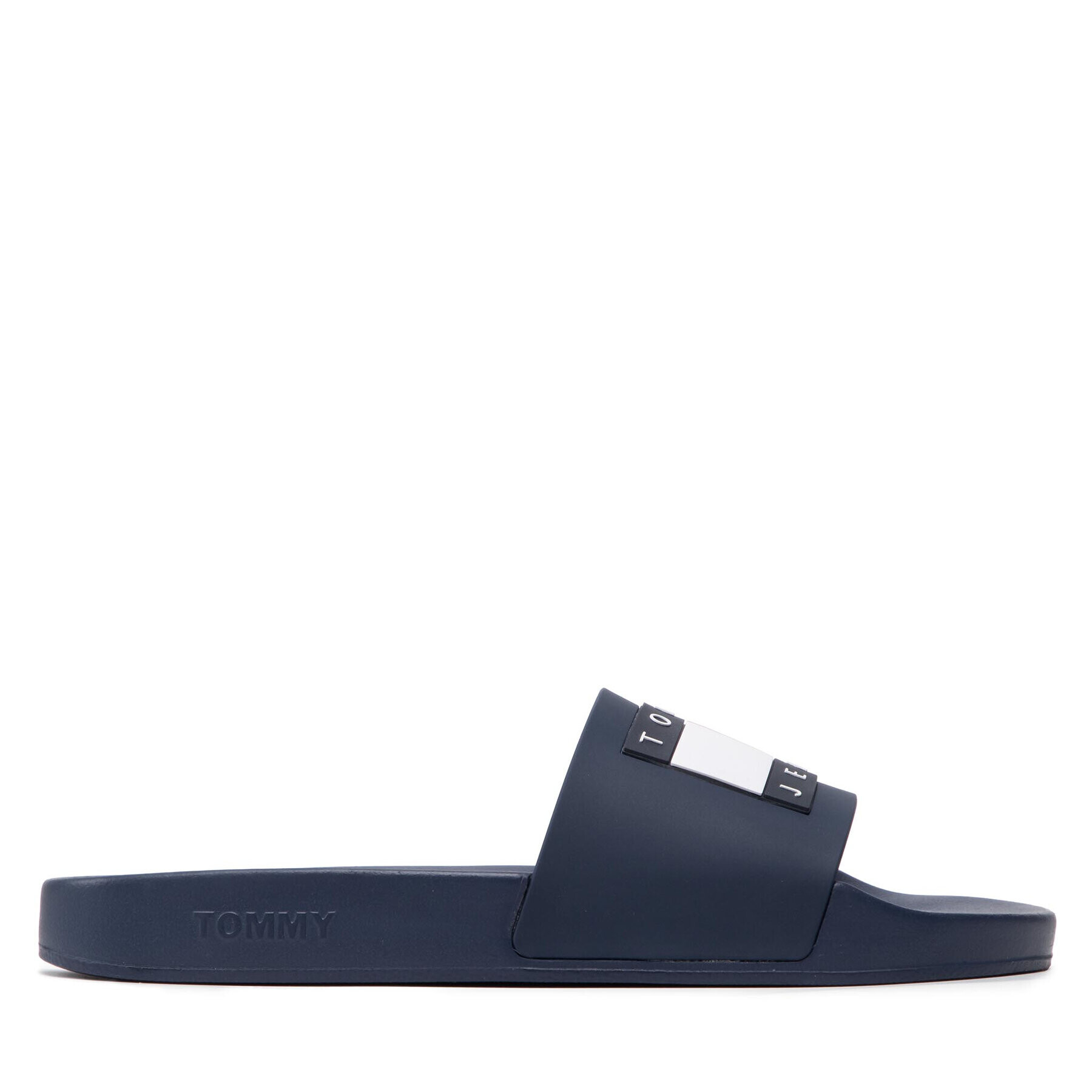 Tommy Jeans Natikači Mens Flag Pool Slide EM0EM01021 Mornarsko modra - Pepit.si