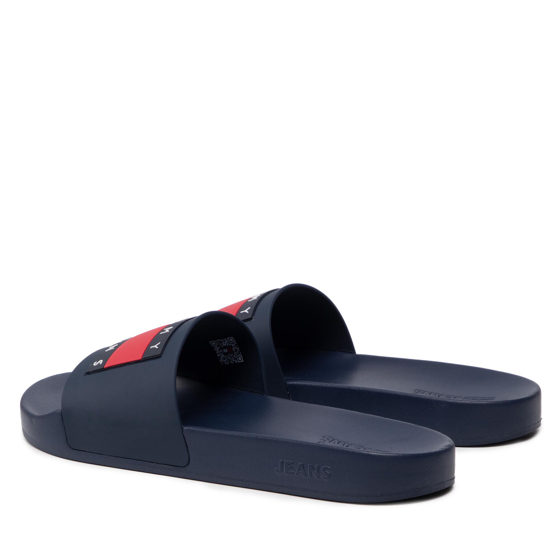 Tommy Jeans Natikači Mens Flag Pool Slide EM0EM01021 Mornarsko modra - Pepit.si