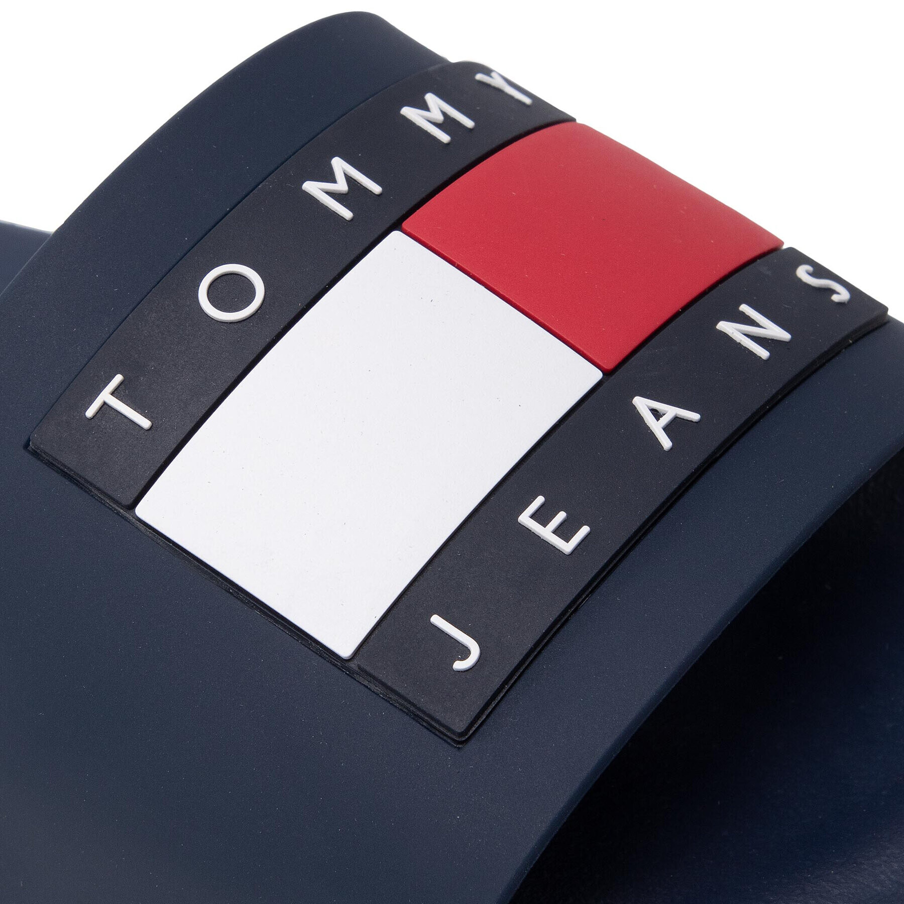 Tommy Jeans Natikači Mens Flag Pool Slide EM0EM01021 Mornarsko modra - Pepit.si