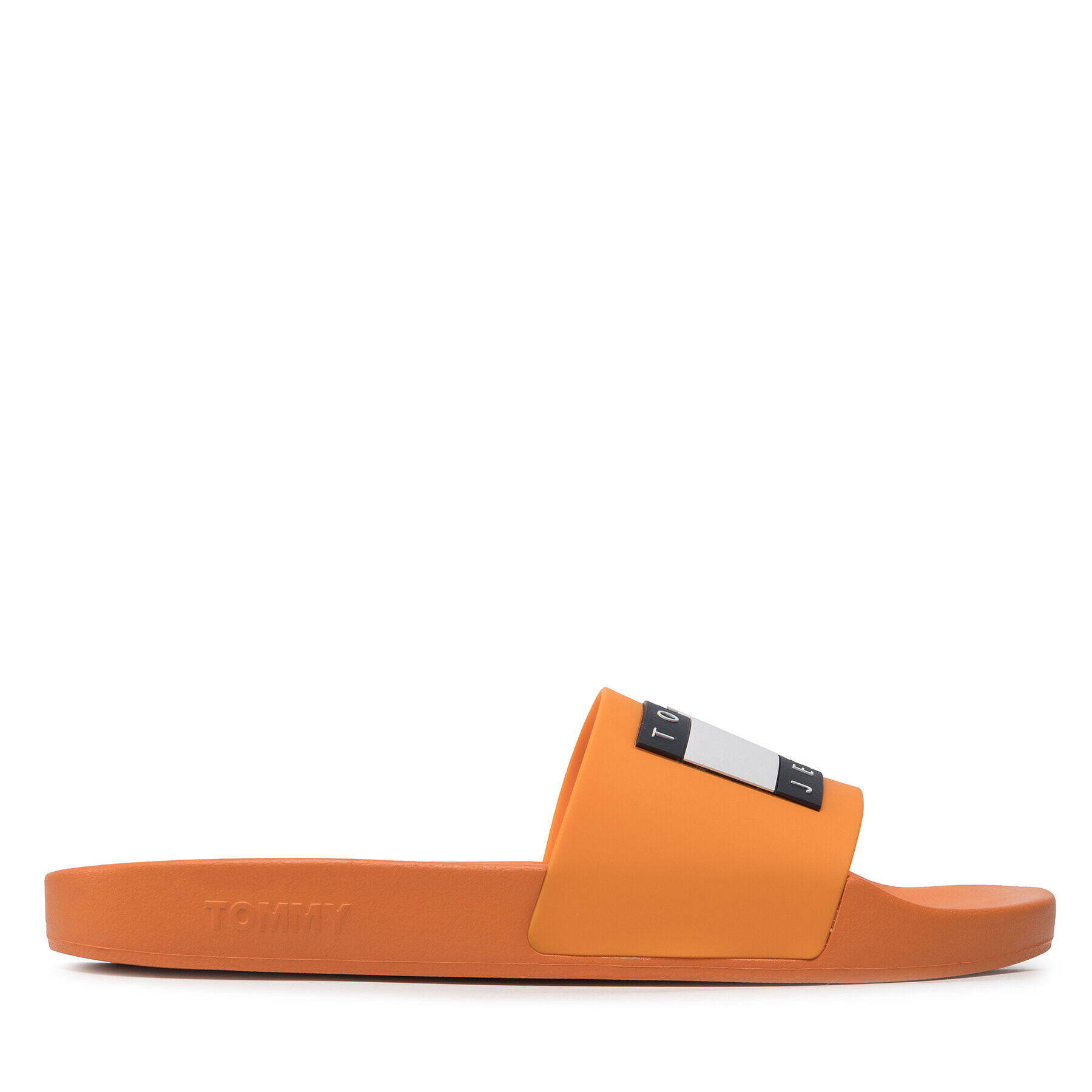 Tommy Jeans Natikači Mens Flag Pool Slide EM0EM01021 Oranžna - Pepit.si