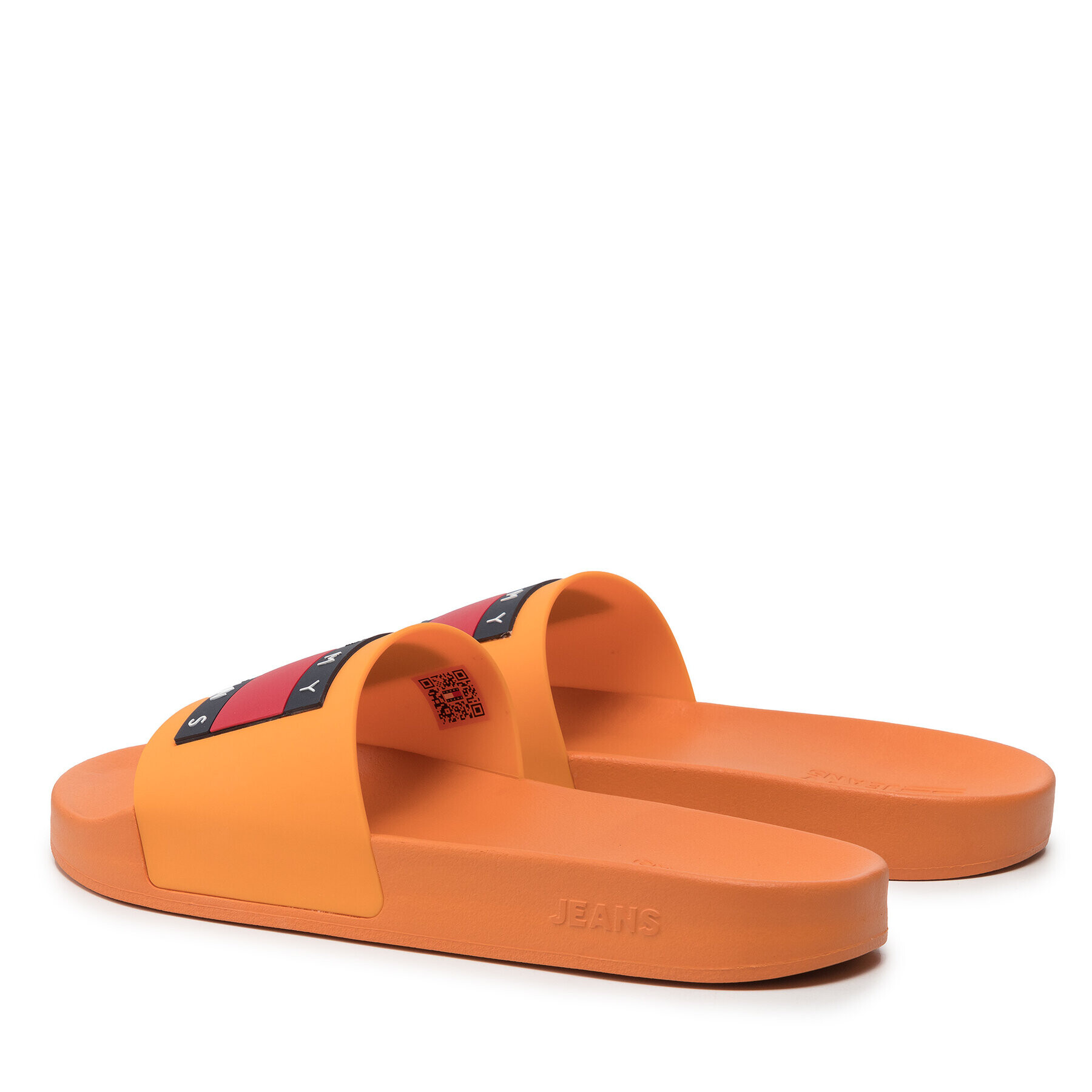 Tommy Jeans Natikači Mens Flag Pool Slide EM0EM01021 Oranžna - Pepit.si