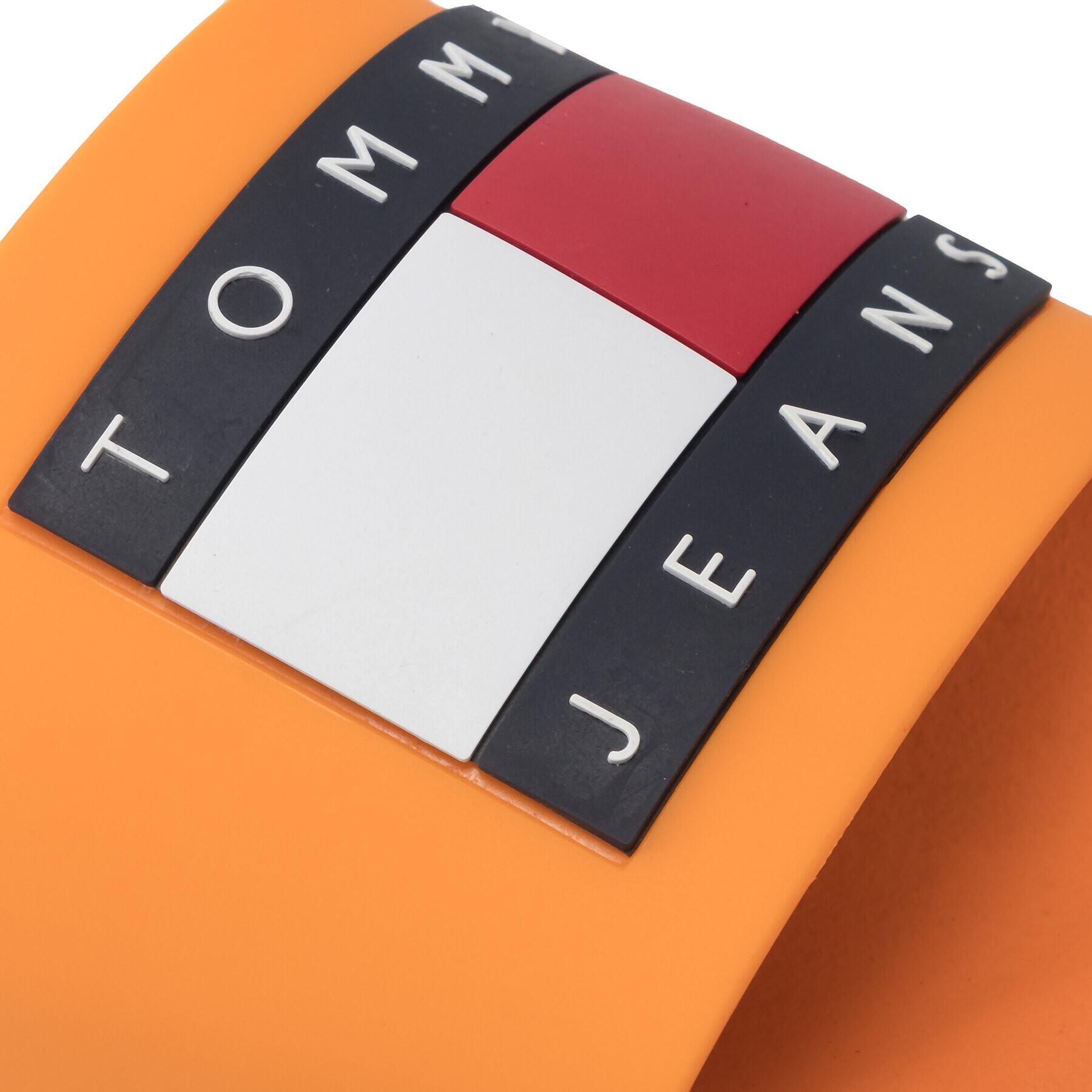 Tommy Jeans Natikači Mens Flag Pool Slide EM0EM01021 Oranžna - Pepit.si