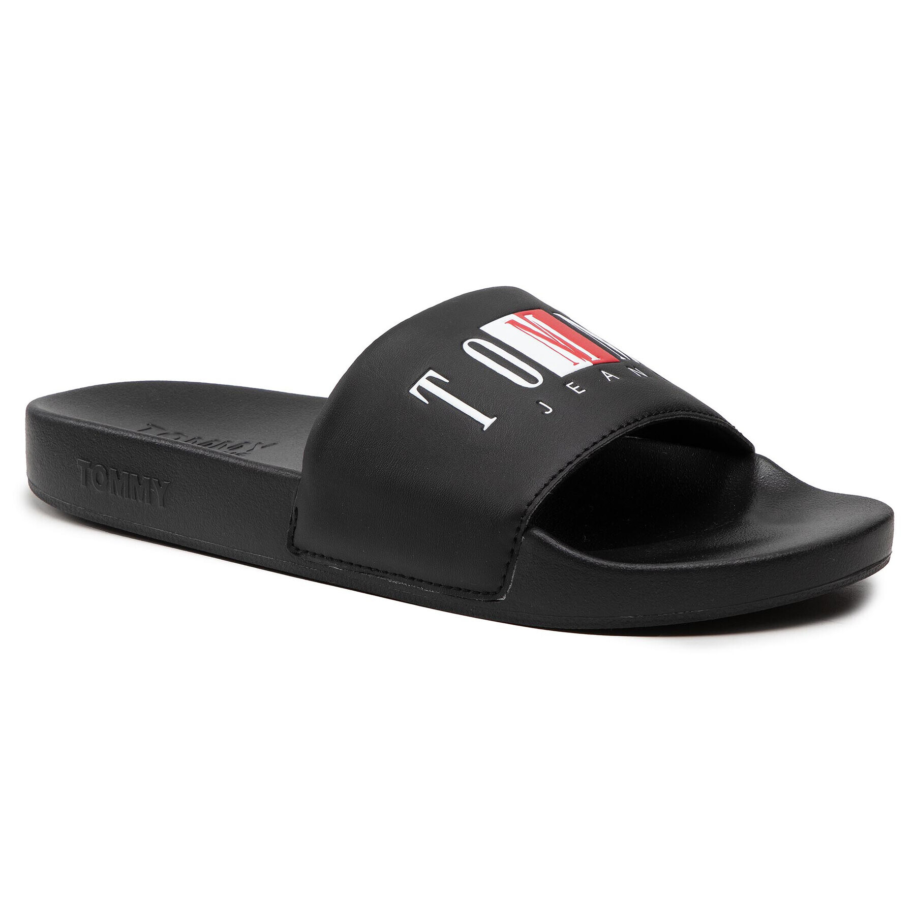 Tommy Jeans Natikači Pool Slide EM0EM00690 Črna - Pepit.si