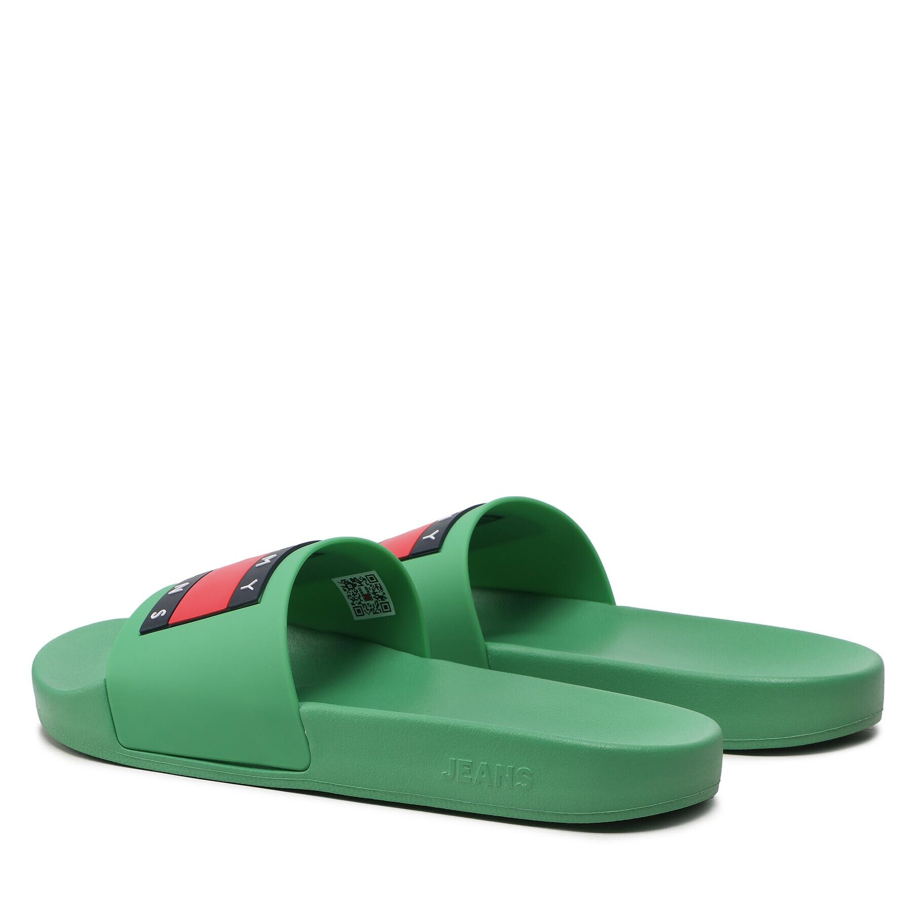 Tommy Jeans Natikači Pool Slide Ess EM0EM01191 Zelena - Pepit.si