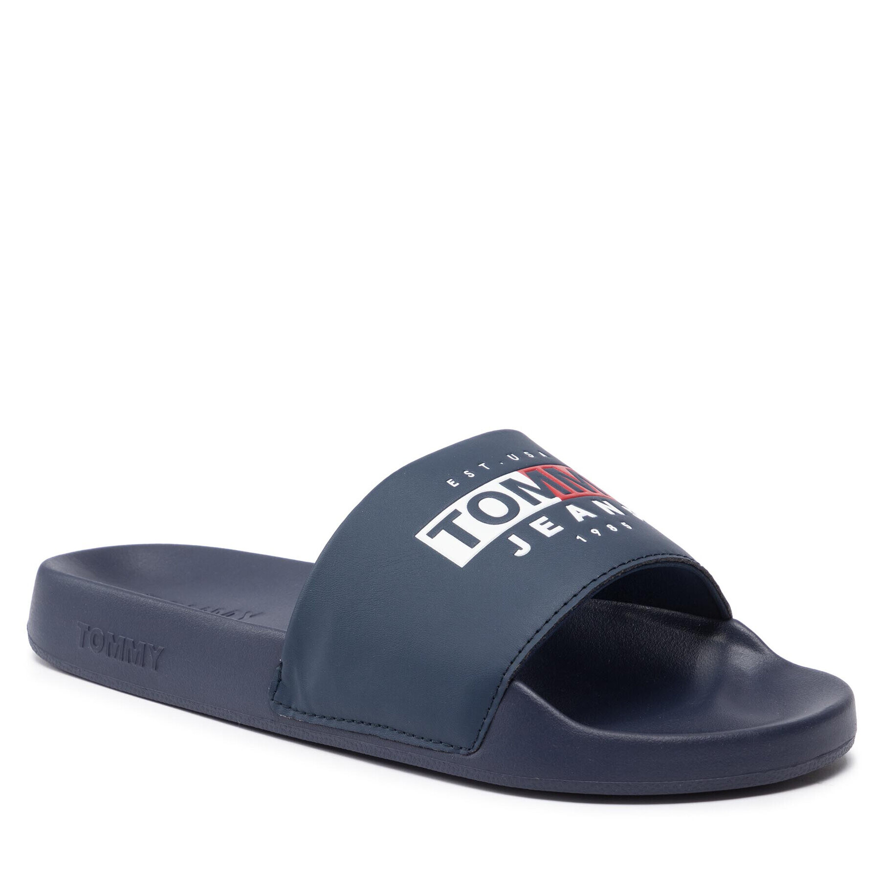 Tommy Jeans Natikači Seasonal Poolslide EM0EM01031 Mornarsko modra - Pepit.si