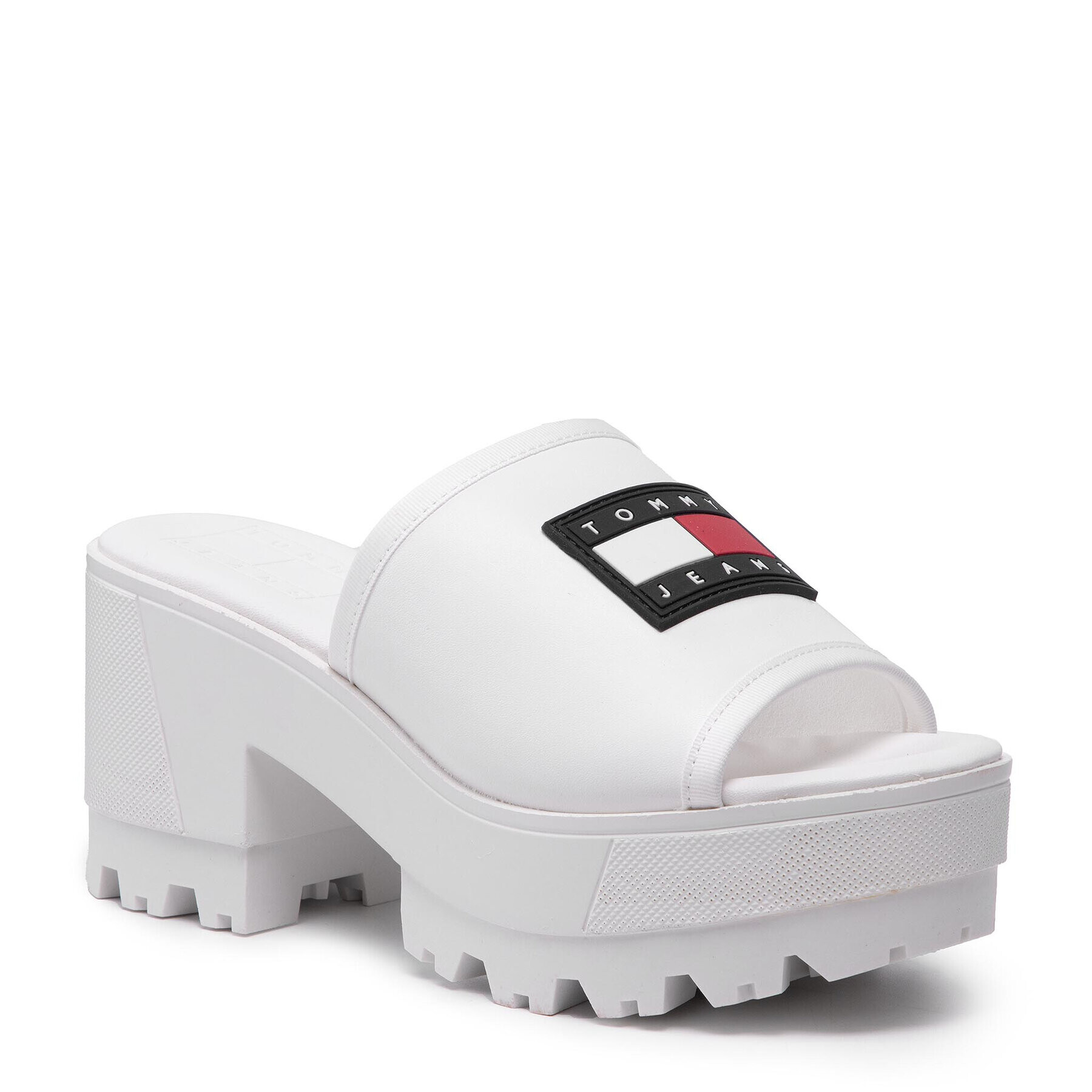 Tommy Jeans Natikači Slip On Mule EN0EN01808 Bela - Pepit.si