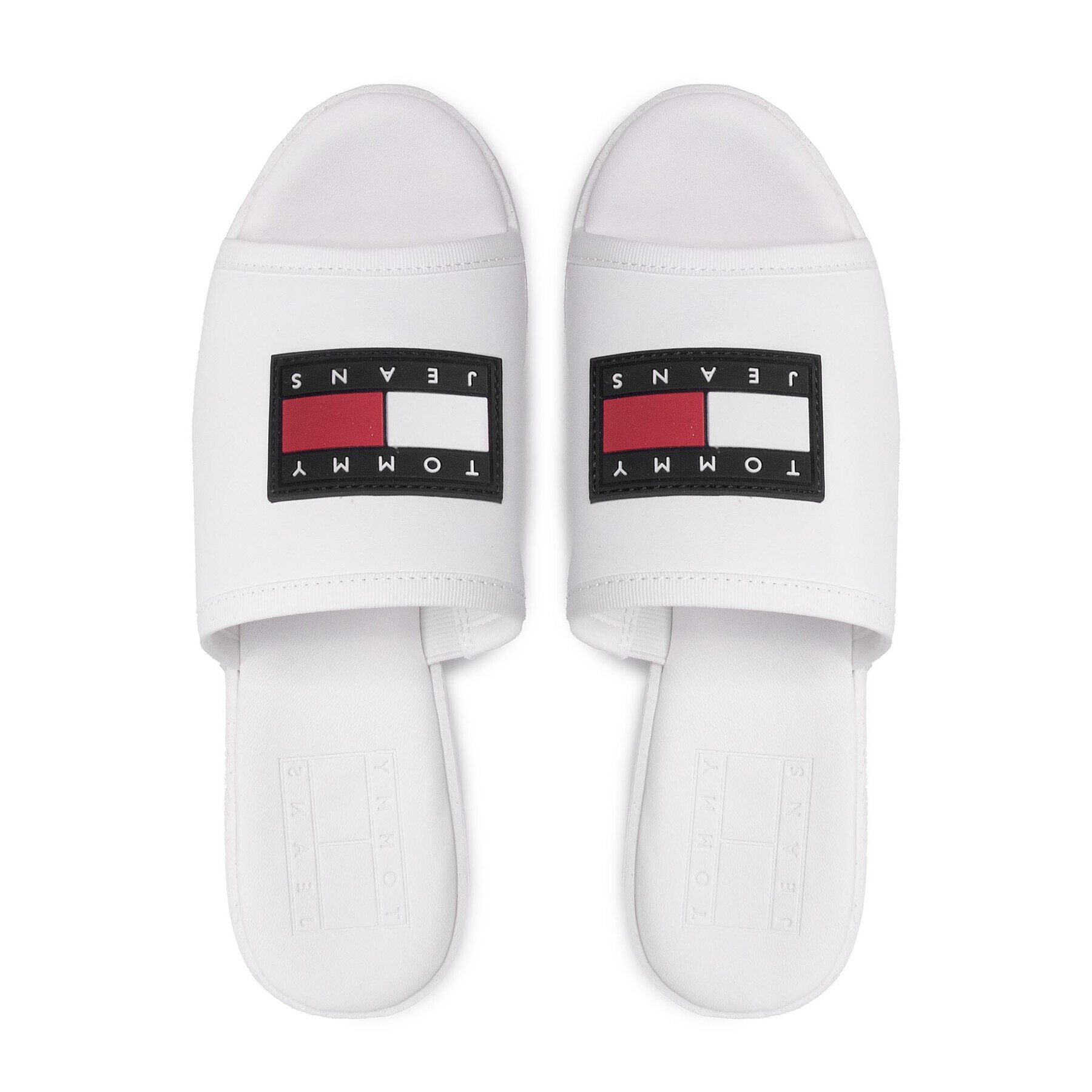 Tommy Jeans Natikači Slip On Mule EN0EN01808 Bela - Pepit.si