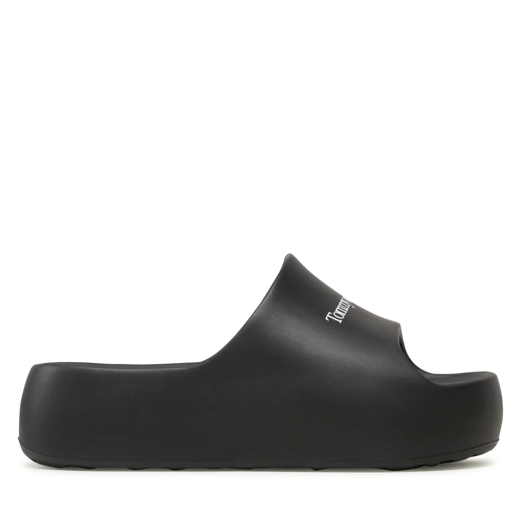 Tommy Jeans Natikači Tjw Chunky Flatform Pool Slide EN0EN02438 Črna - Pepit.si