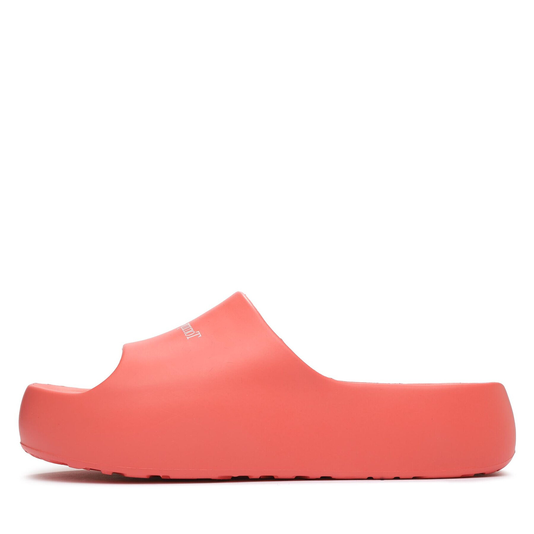 Tommy Jeans Natikači Tjw Chunky Flatform Pool Slide EN0EN02438 Koral - Pepit.si