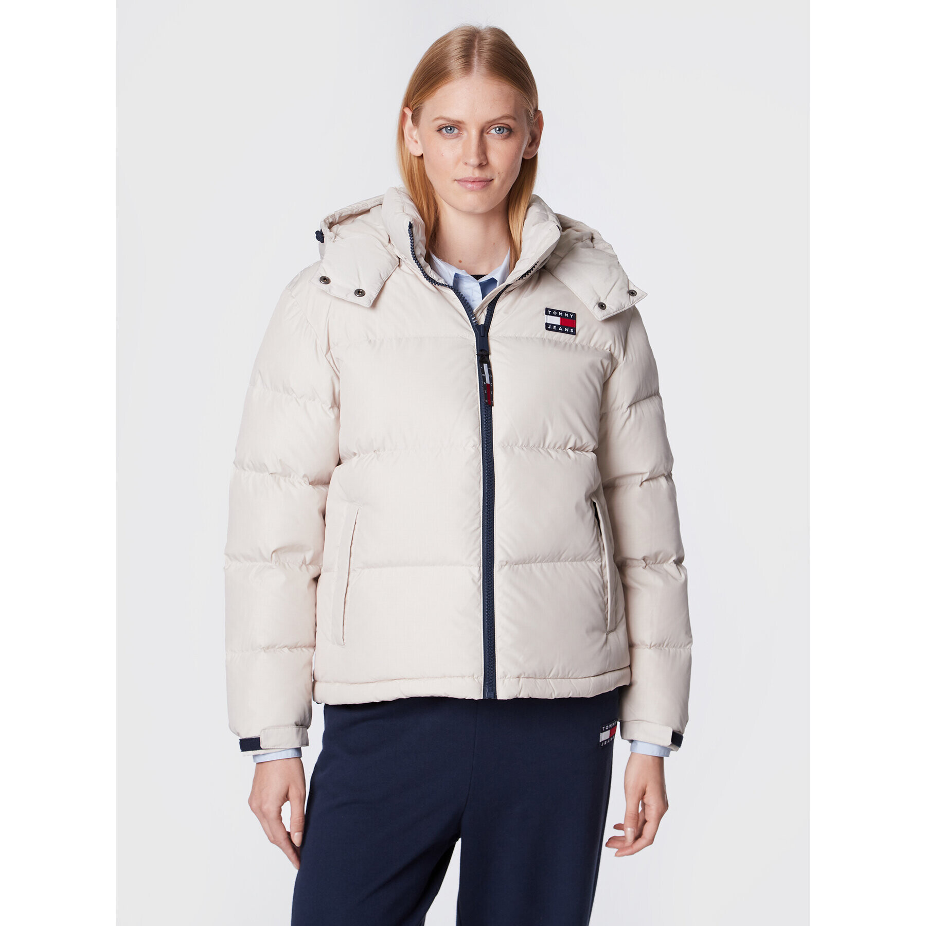 Tommy Jeans Puhovka Alaska DW0DW14661 Bež Regular Fit - Pepit.si