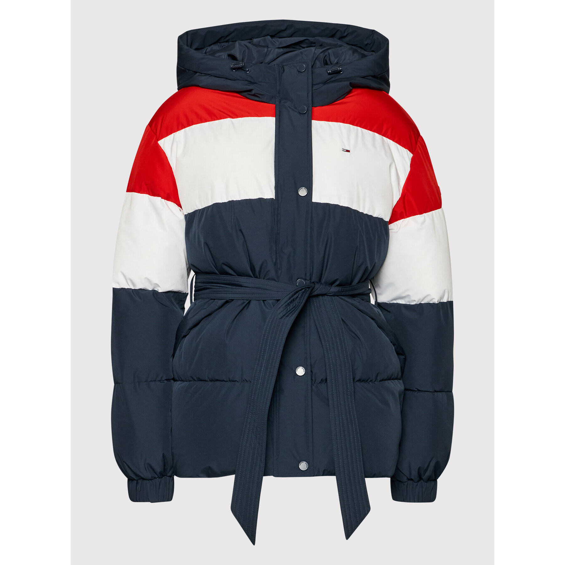 Tommy Jeans Puhovka Tjw Belsted Colorblock DW0DW11097 Mornarsko modra Regular Fit - Pepit.si