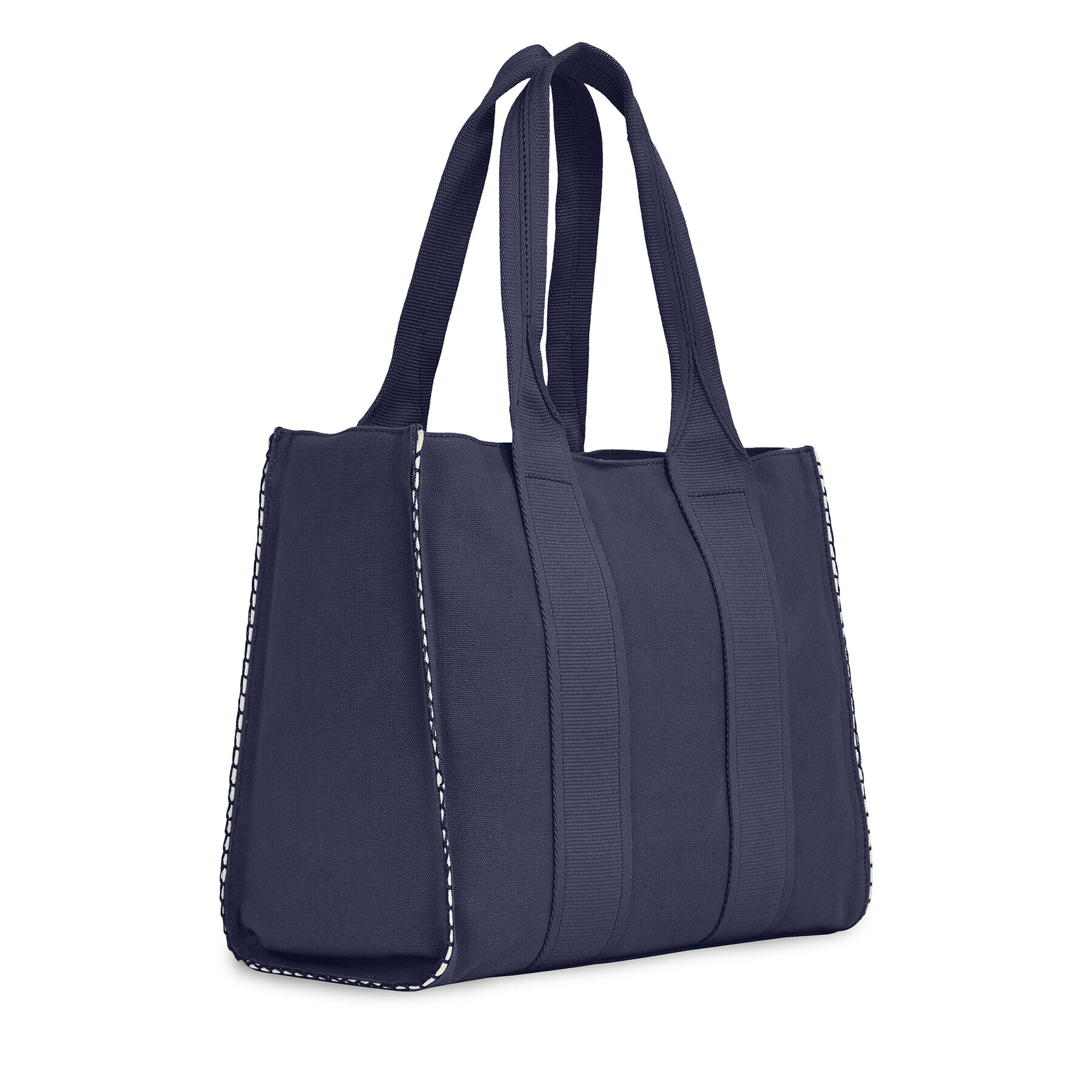 Tommy Jeans Ročna torba Tjm Summer Vacation Tote Denim AW0AW14969 Mornarsko modra - Pepit.si