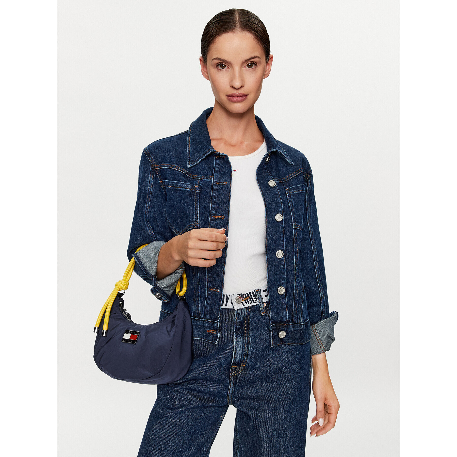 Tommy Jeans Ročna torba Tjw Beach Summer Shoulder Bag AW0AW14580 Mornarsko modra - Pepit.si