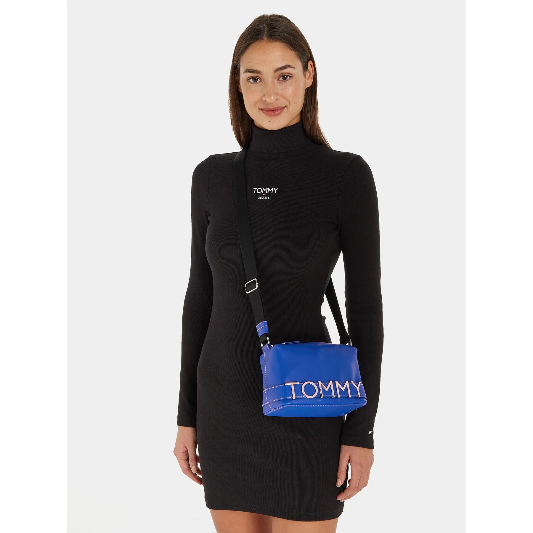 Tommy Jeans Ročna torba Tjw Bold Camera Bag AW0AW15432 Modra - Pepit.si