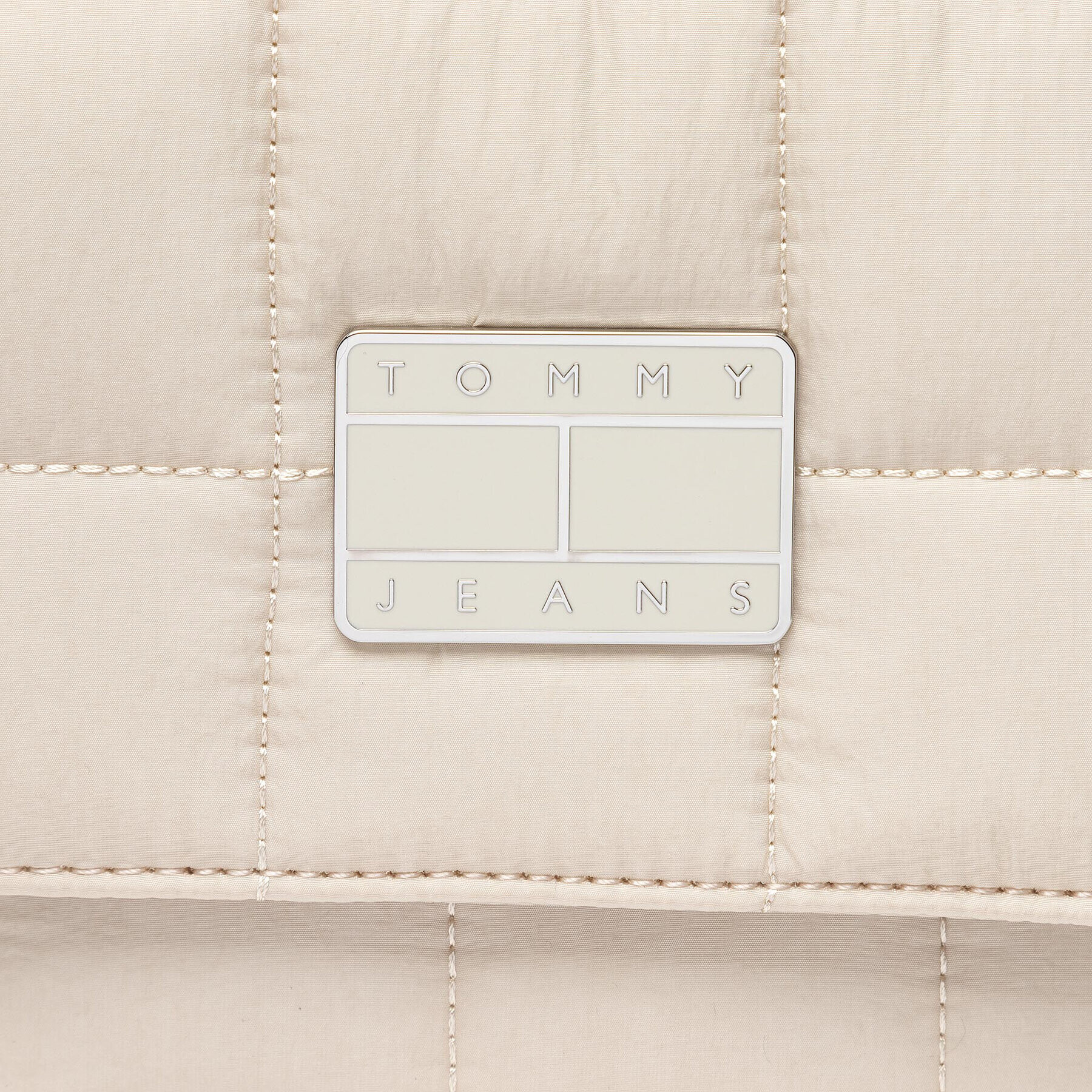 Tommy Jeans Ročna torba Tjw Casual Quilted Flap Cross AW0AW12492 Bež - Pepit.si