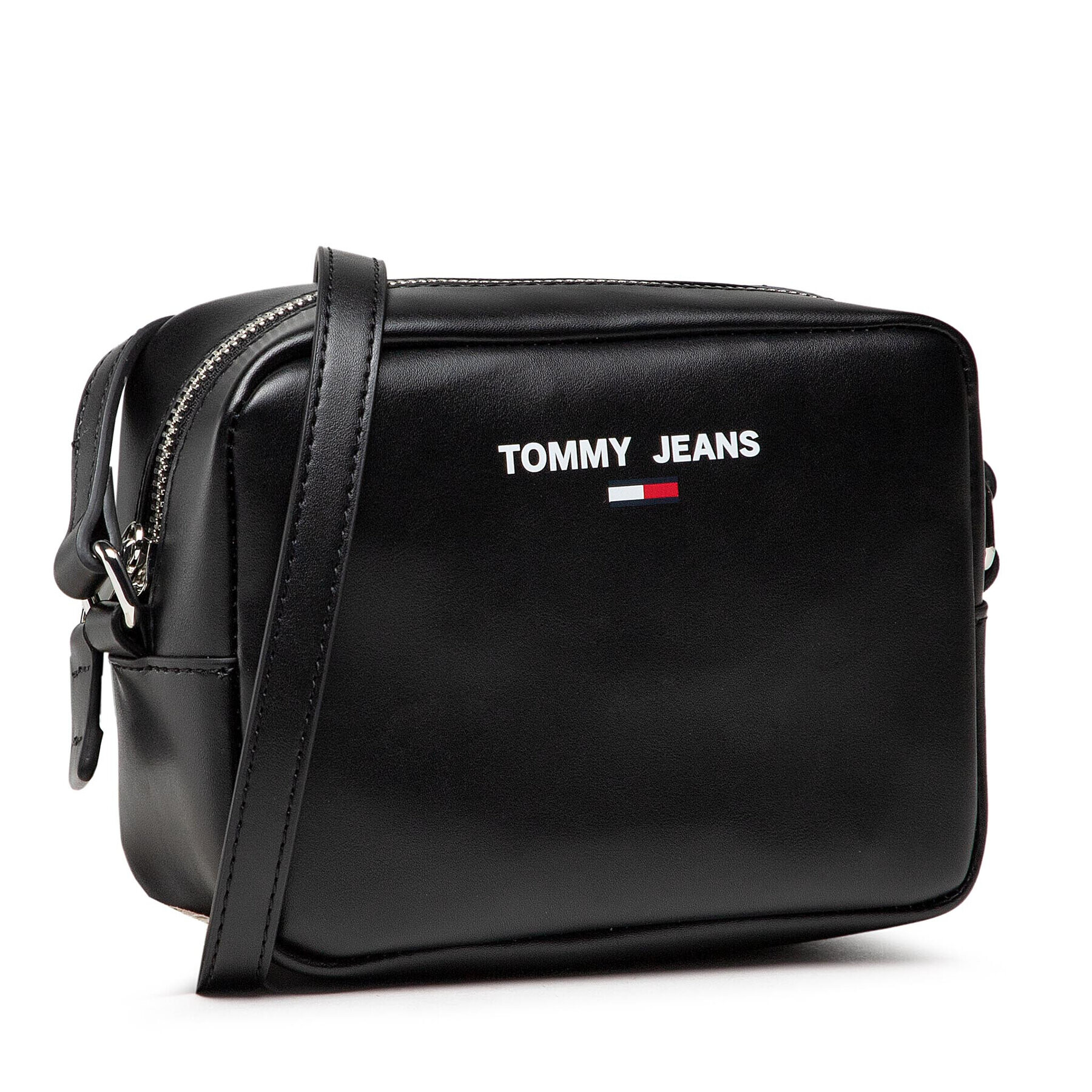 Tommy Jeans Ročna torba Tjw Essential Pu Camera Bag AW0AW10677 Črna - Pepit.si