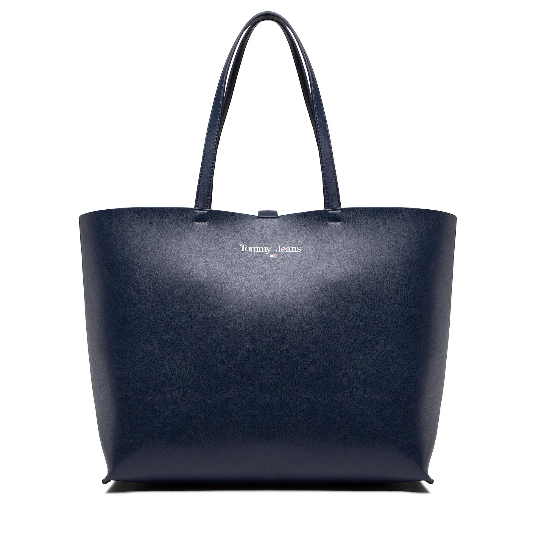 Tommy Jeans Ročna torba Tjw Essential Pu Tote AW0AW14018 Mornarsko modra - Pepit.si