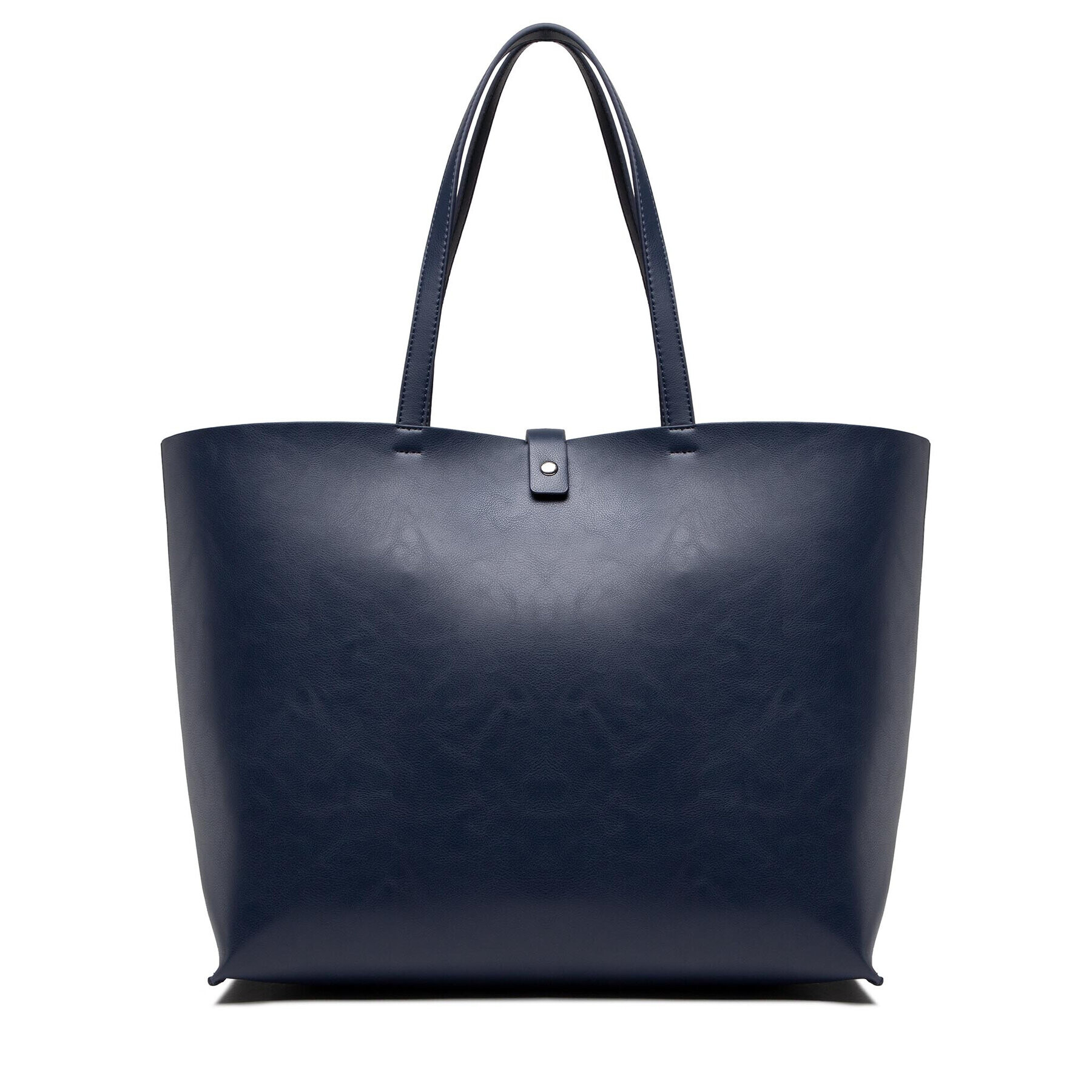 Tommy Jeans Ročna torba Tjw Essential Pu Tote AW0AW14018 Mornarsko modra - Pepit.si