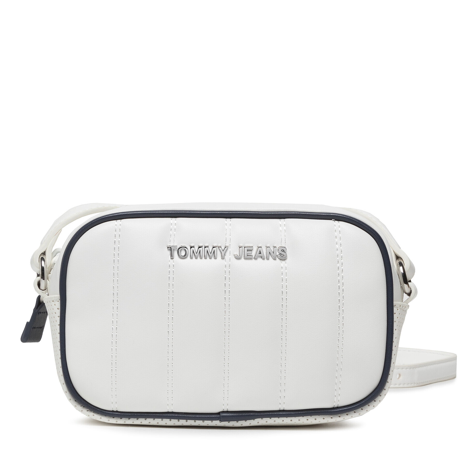 Tommy Jeans Ročna torba Tjw Femme Pu Crossover Perf AW0AW11630 Bela - Pepit.si