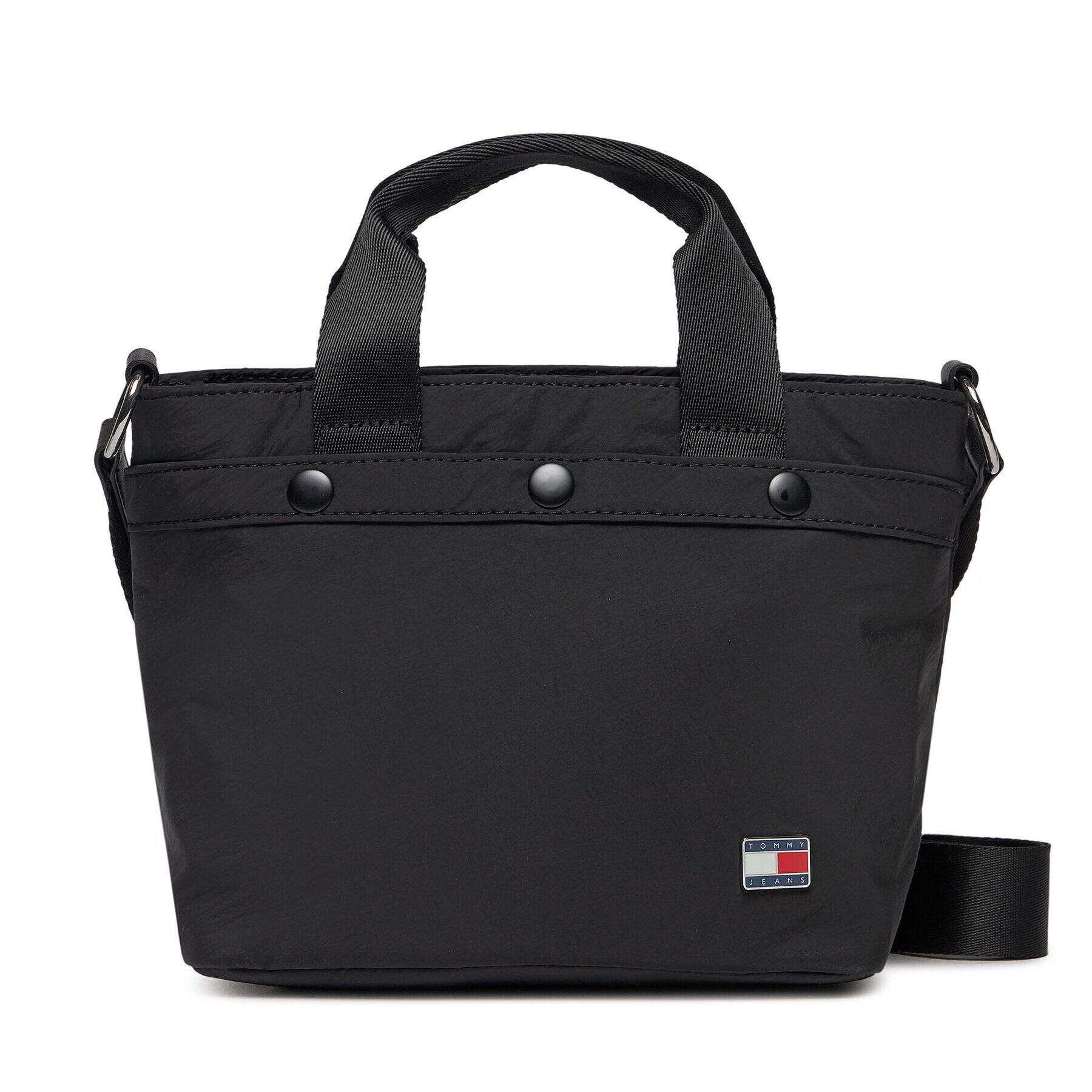 Tommy Jeans Ročna torba Tjw Girlhood Small Tote AW0AW15821 Črna - Pepit.si