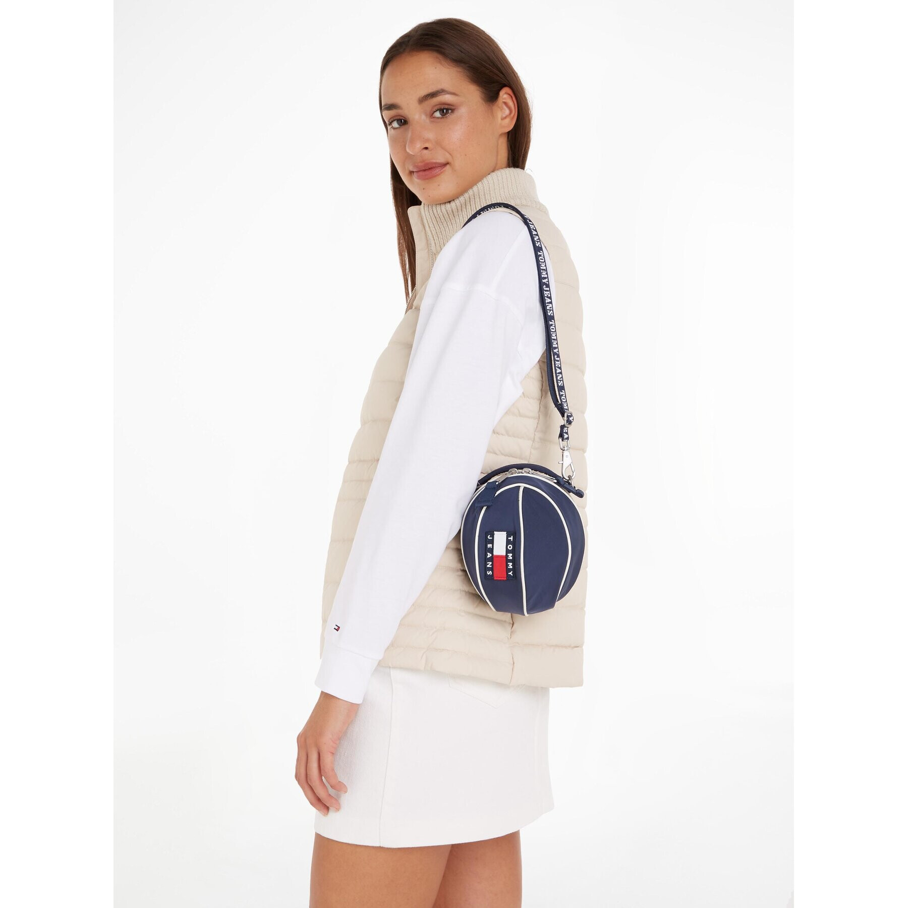 Tommy Jeans Ročna torba Tjw Heritage B.Ball AW0AW14958 Mornarsko modra - Pepit.si