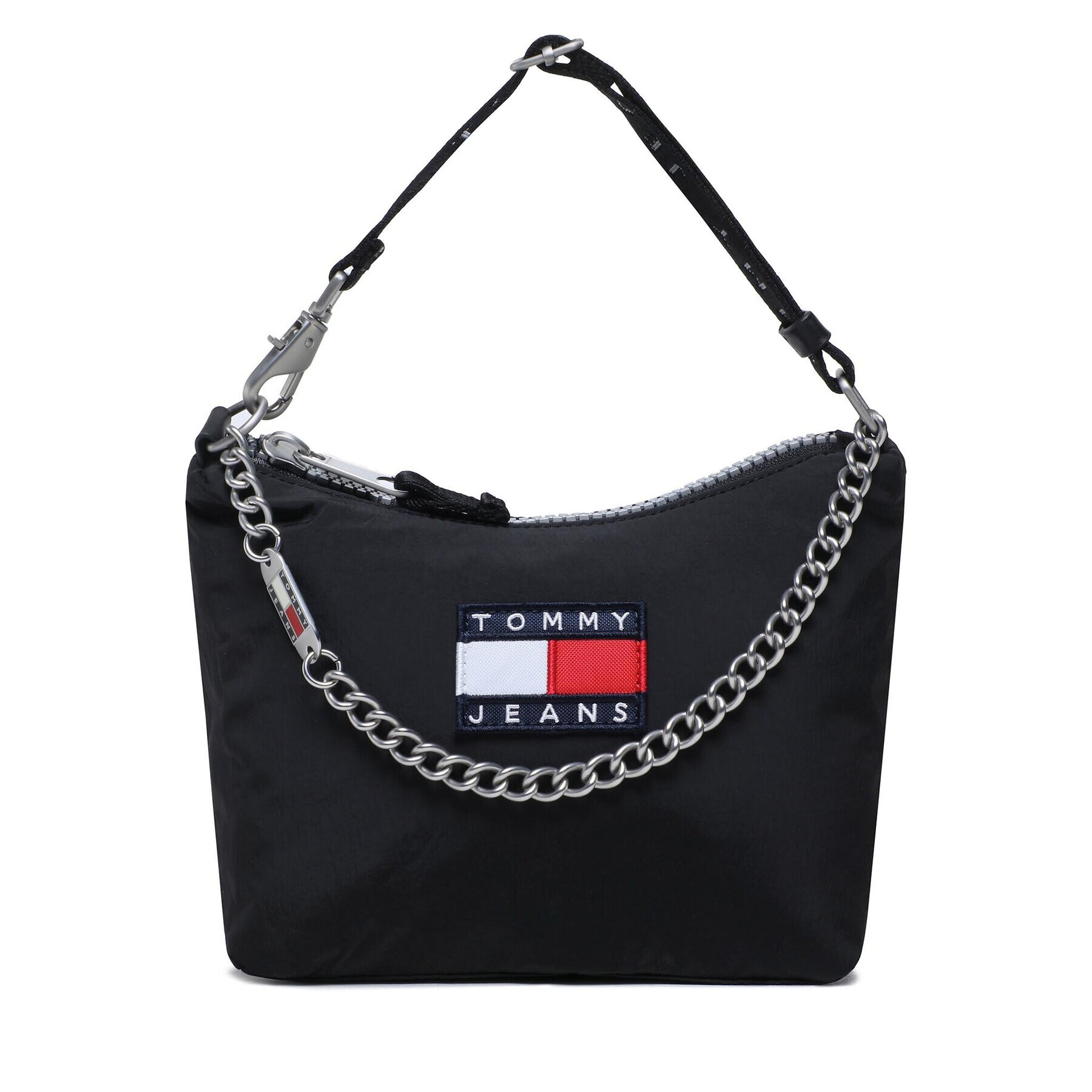 Tommy Jeans Ročna torba Tjw Heritage Shoulder Bag AW0AW14112 Črna - Pepit.si