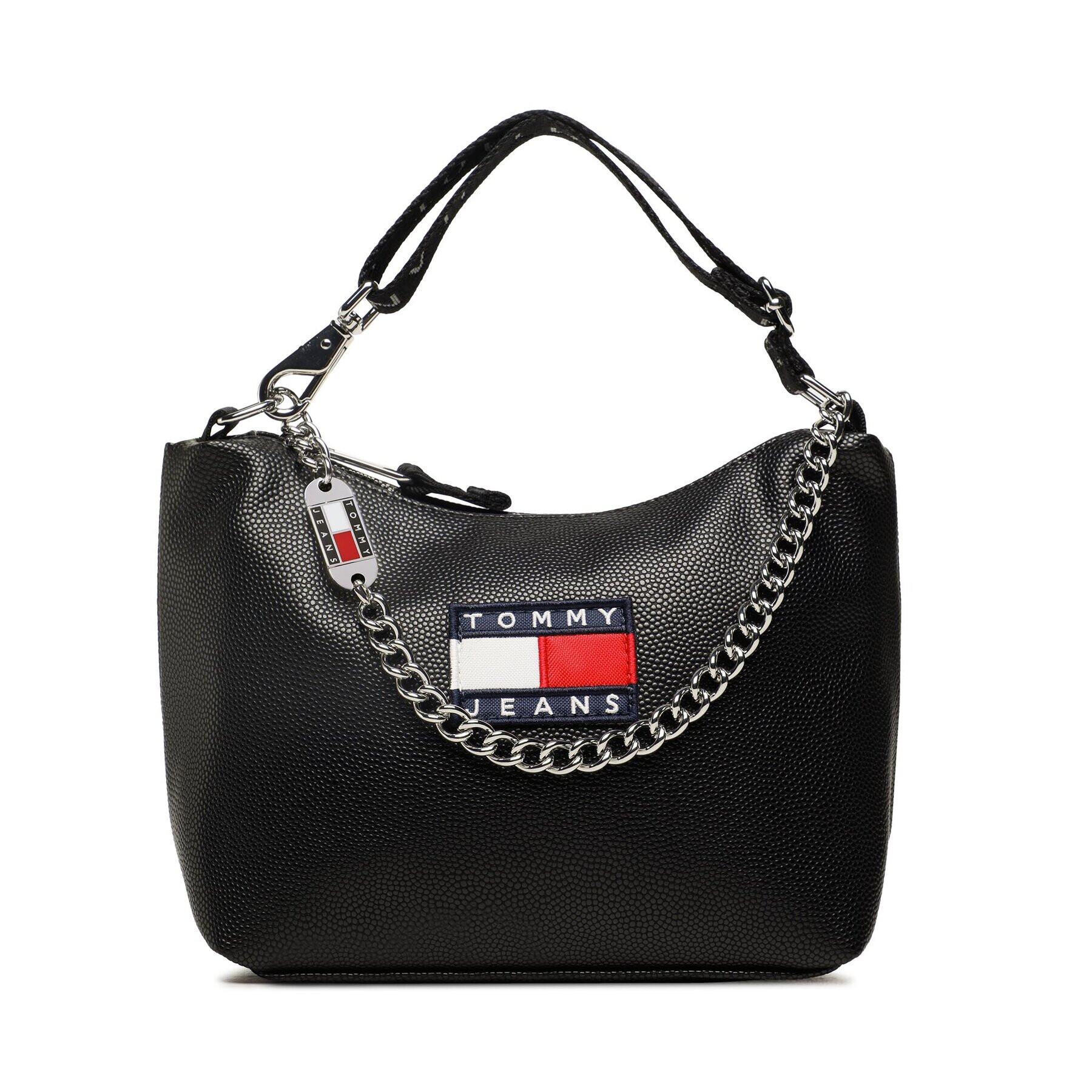 Tommy Jeans Ročna torba Tjw Heritage Shoulder Bag AW0AW14570 Črna - Pepit.si