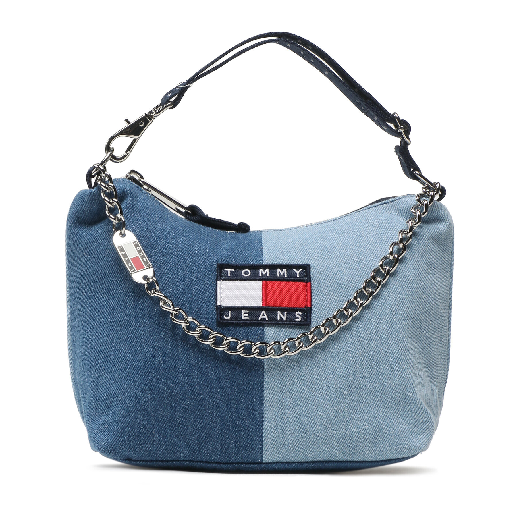 Tommy Jeans Ročna torba Tjw Heritage Shoulder Bag Denim AW0AWI4822 Mornarsko modra - Pepit.si