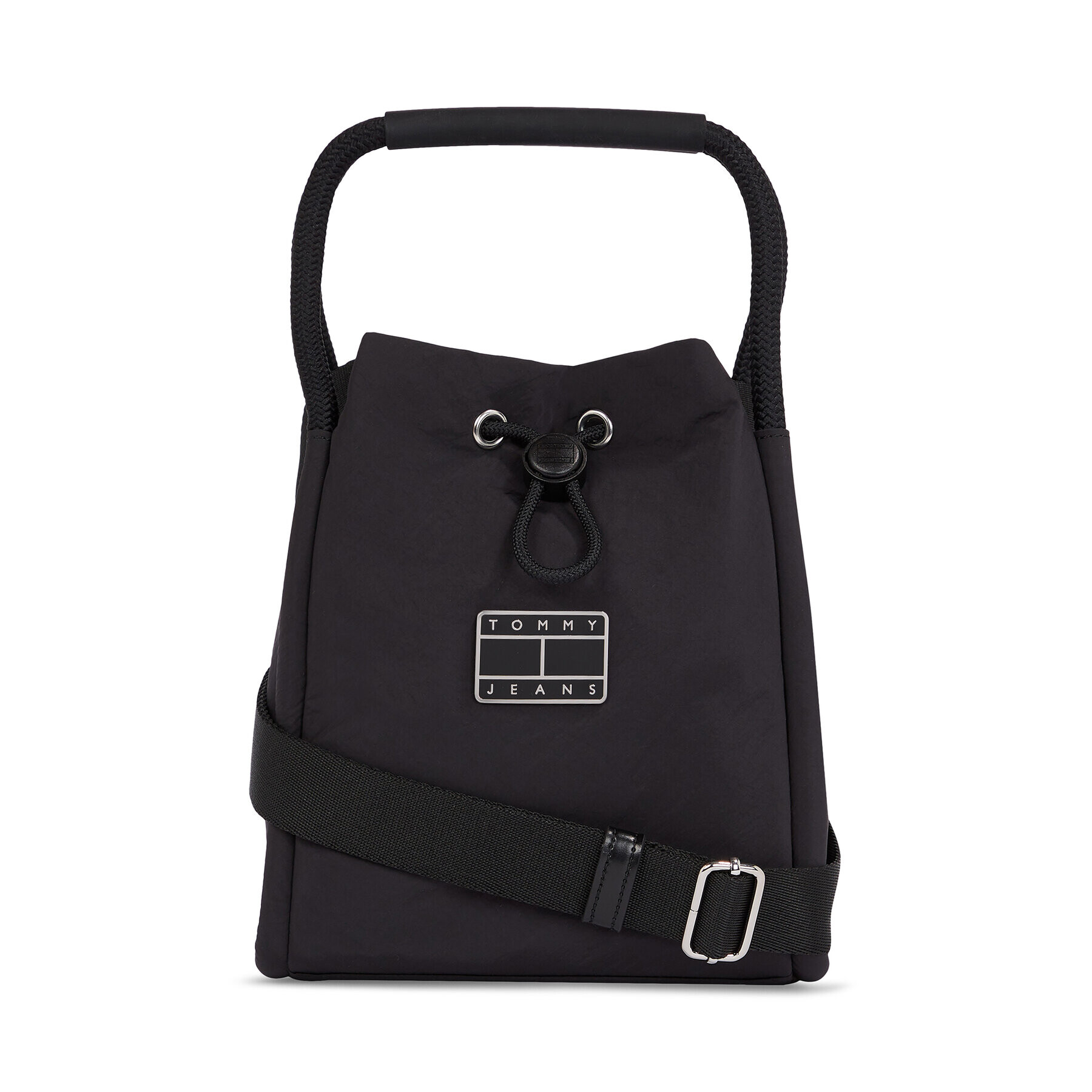 Tommy Jeans Ročna torba Tjw Summer Festival Bucket Bag AW0AW14963 Črna - Pepit.si