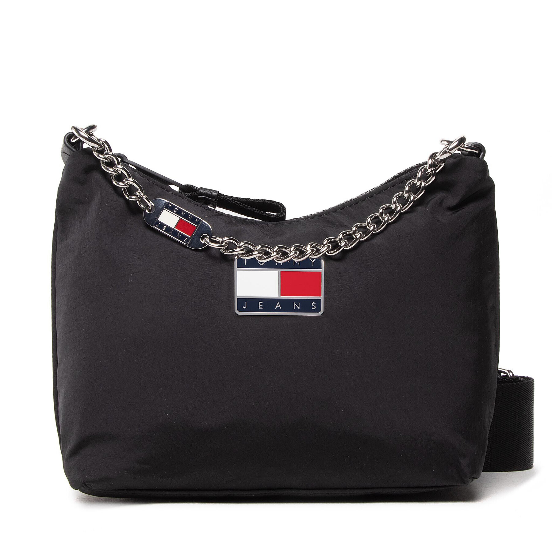 Tommy Jeans Ročna torba Tjw Summer Nylon Shoulder Bag AW0AW11839 Črna - Pepit.si