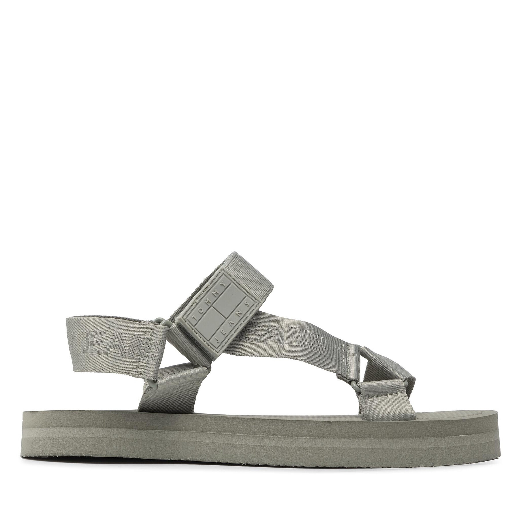 Tommy Jeans Sandali Eva Sandal EM0EM00976 Zelena - Pepit.si