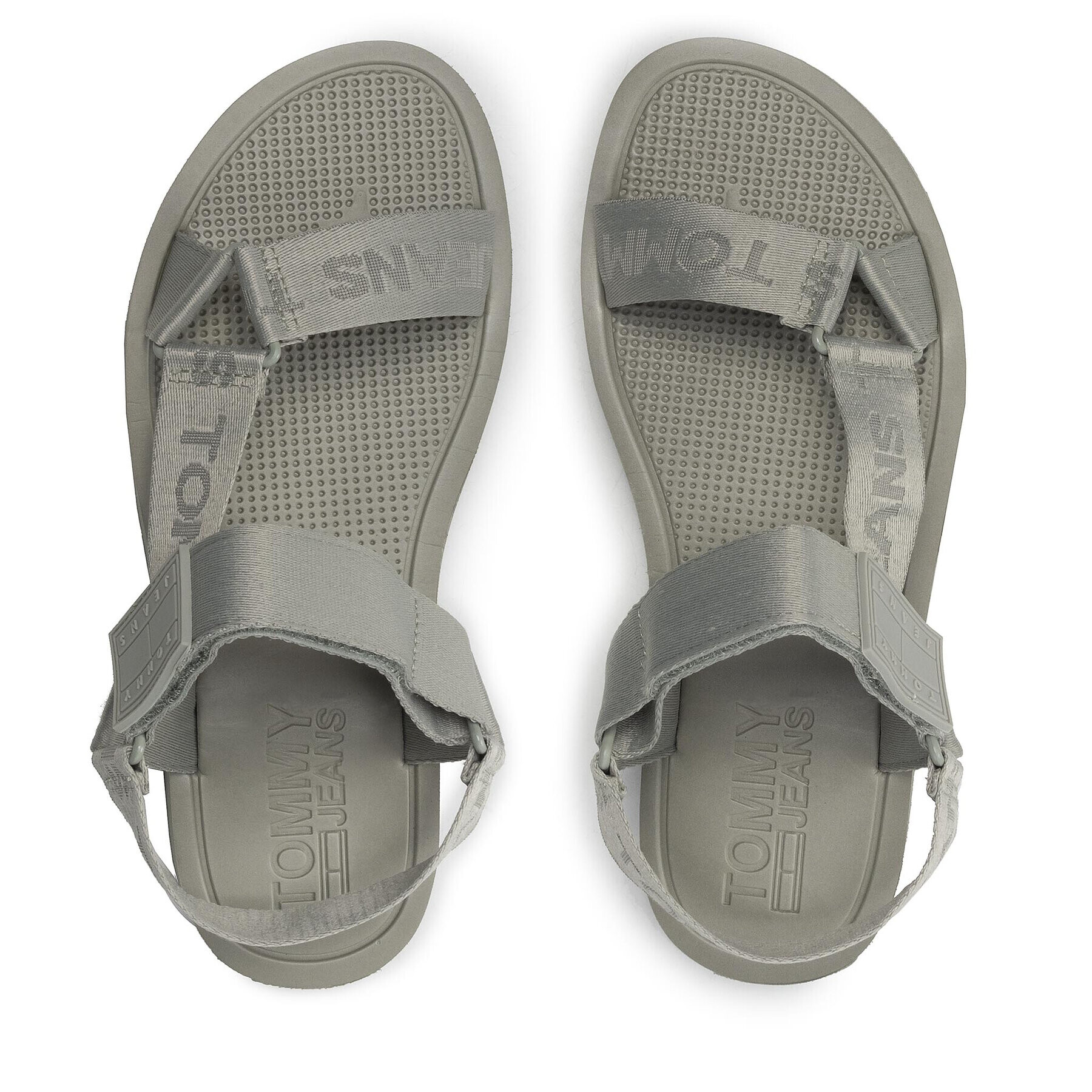 Tommy Jeans Sandali Eva Sandal EM0EM00976 Zelena - Pepit.si