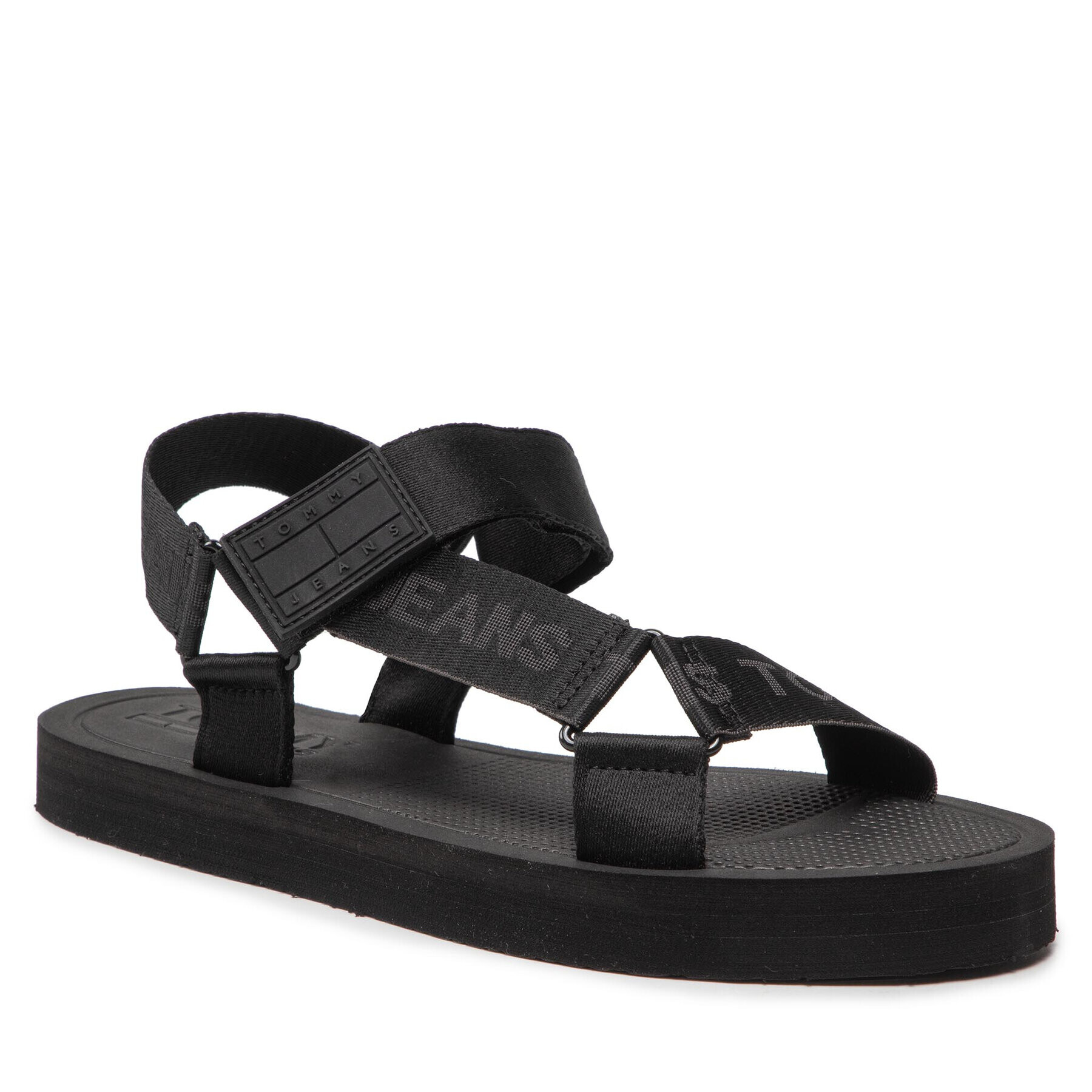 Tommy Jeans Sandali Mens Eva Sandal EM0EM00976 Črna - Pepit.si