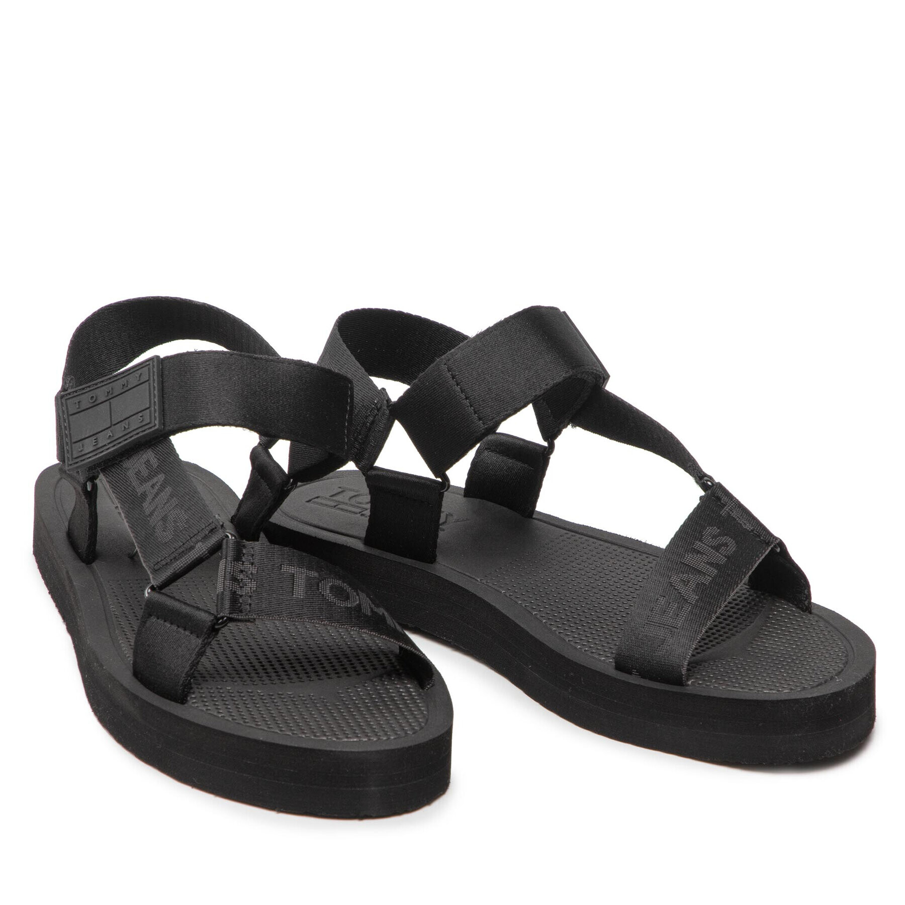 Tommy Jeans Sandali Mens Eva Sandal EM0EM00976 Črna - Pepit.si