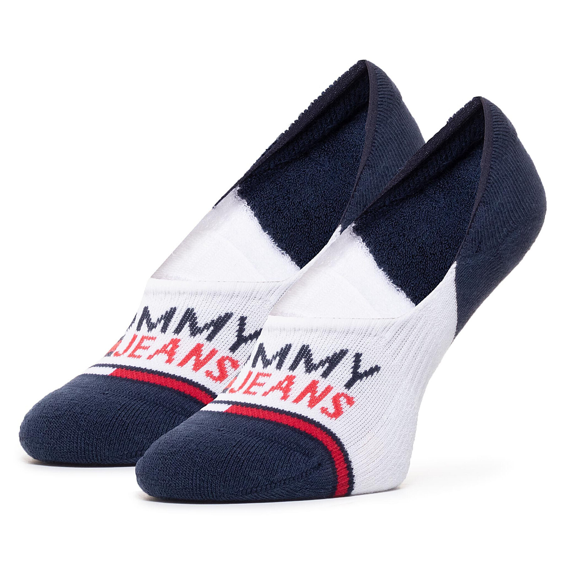 Tommy Jeans Set 2 parov uniseks stopalk 100000403 Bela - Pepit.si