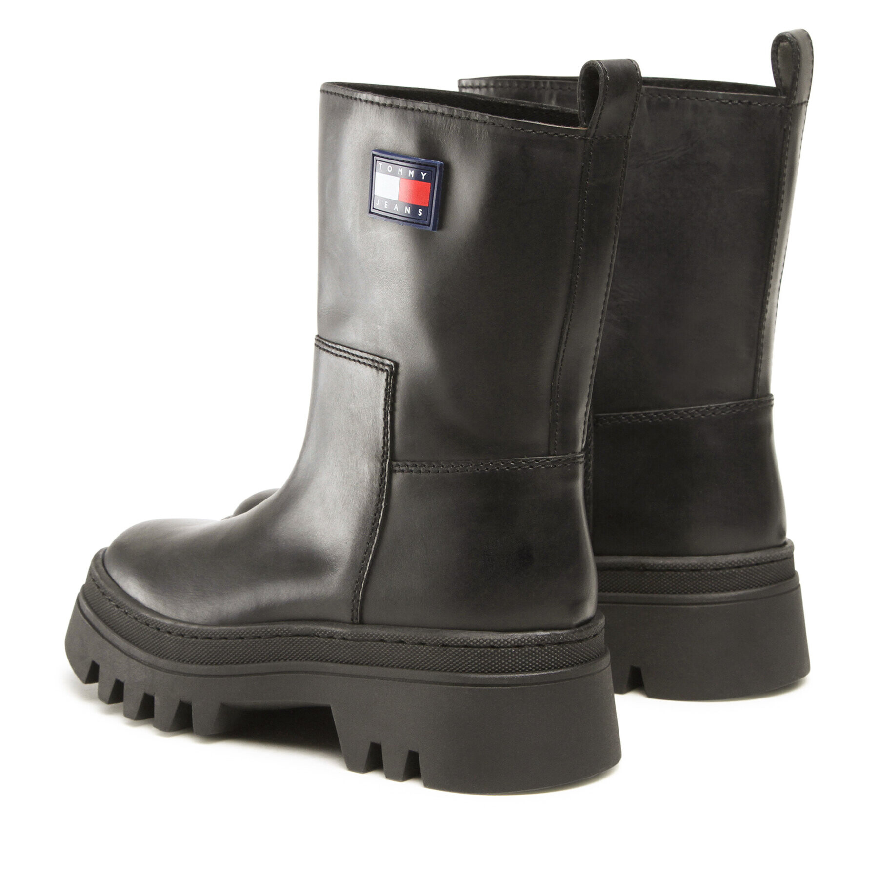 Tommy Jeans Škornji Fashion Bootie EN0EN02009 Črna - Pepit.si