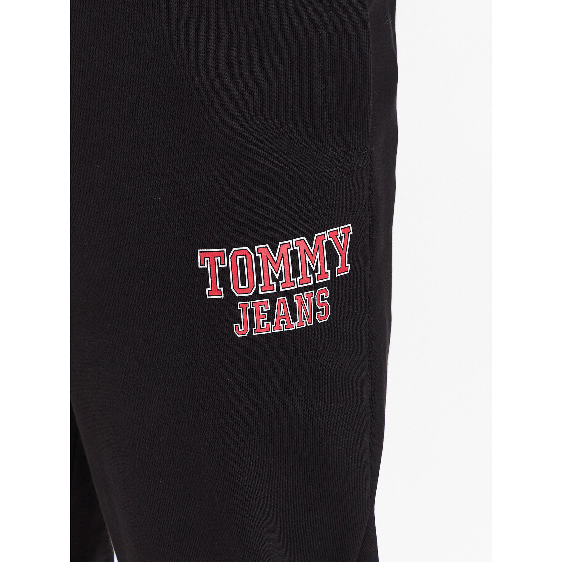 Tommy Jeans Spodnji del trenirke Graphic DM0DM16337 Črna Regular Fit - Pepit.si