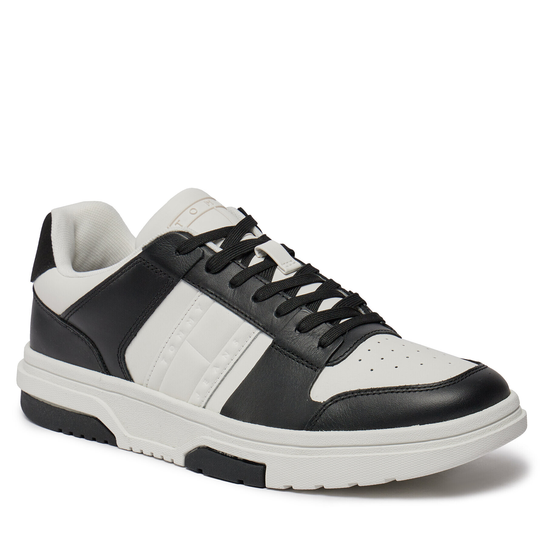 Tommy Jeans Superge Tjm Leather Cupsole 2.0 EM0EM01352 Črna - Pepit.si