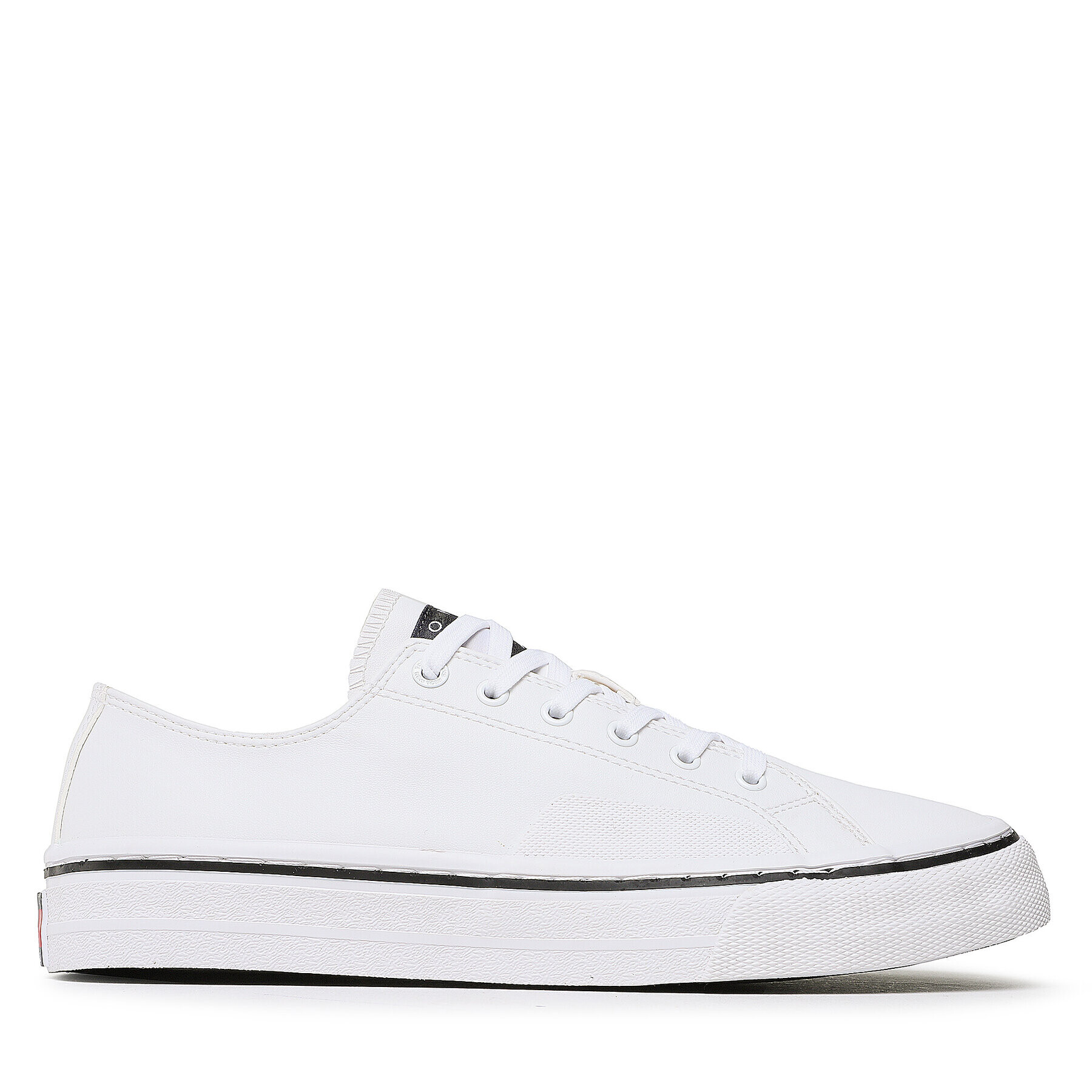 Tommy Jeans Tenis superge Lace Vulc Ess EM0EM01047 Bela - Pepit.si