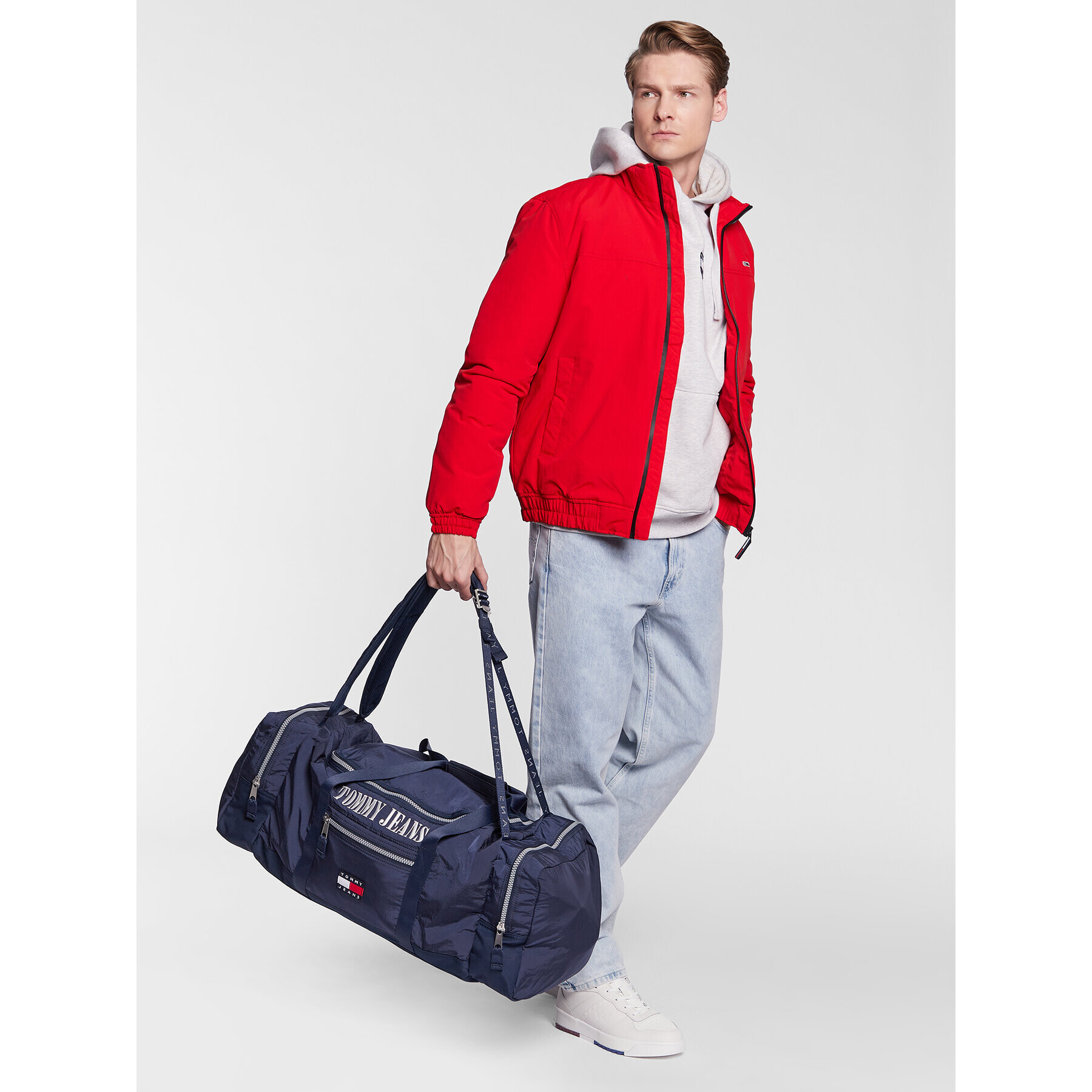 Tommy Jeans Torbica Tjm Heritage Duffle Backpack AM0AM10718 Mornarsko modra - Pepit.si