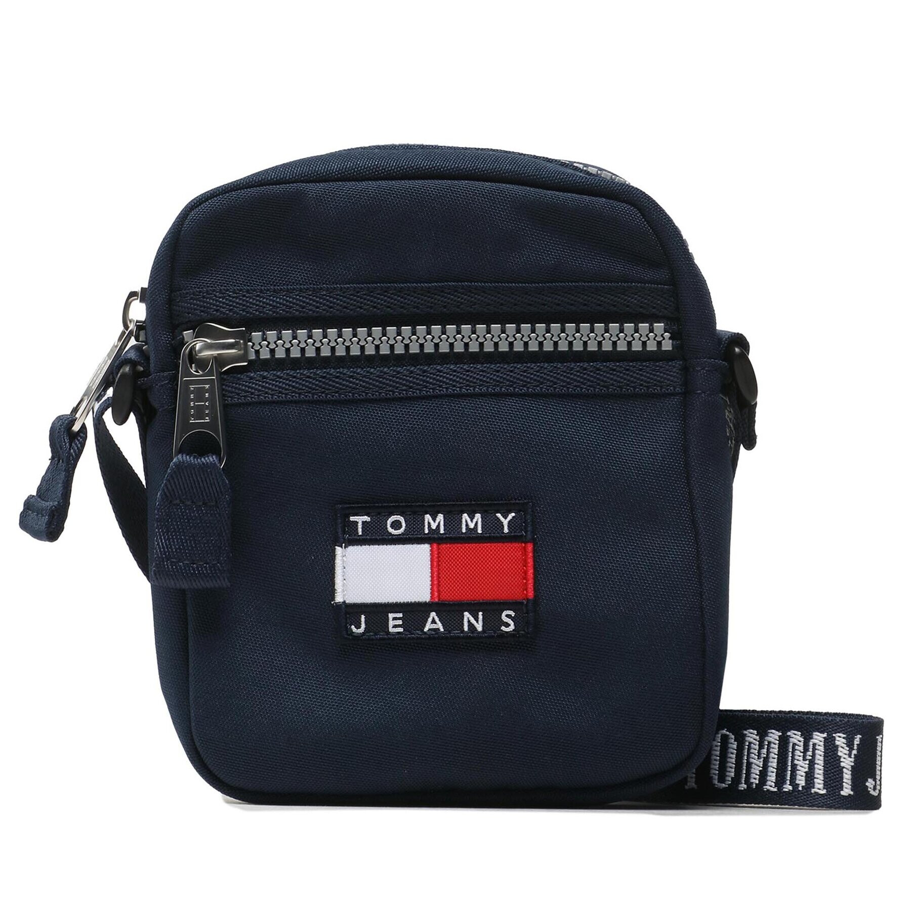 Tommy Jeans Torbica za okrog pasu Heritage Reporter AM0AM11159 Mornarsko modra - Pepit.si