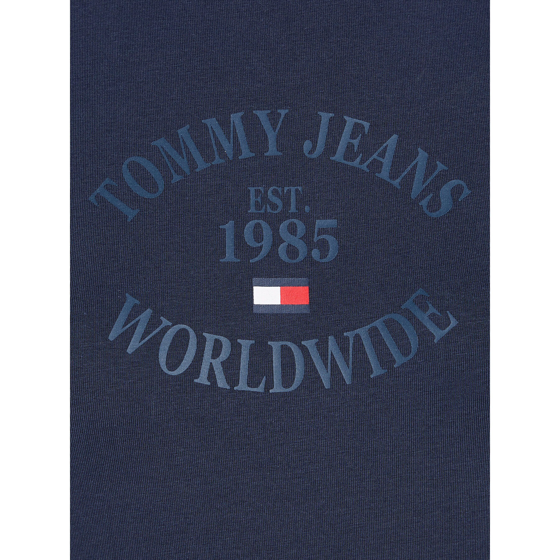 Tommy Jeans Vsakodnevna obleka Worldwide DW0DW15878 Mornarsko modra Slim Fit - Pepit.si