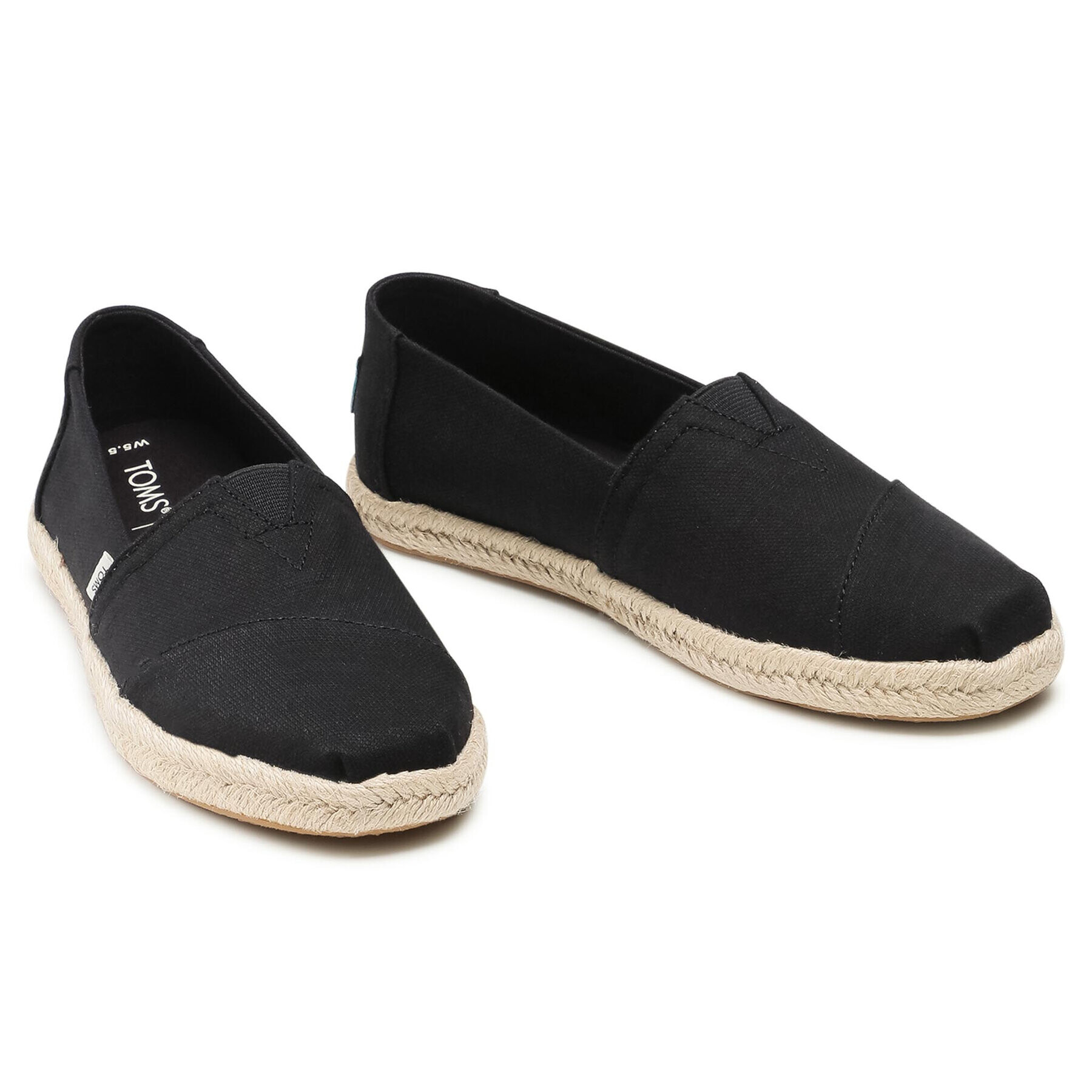 Toms Espadrile Alpargata Rope 10016250 Črna - Pepit.si