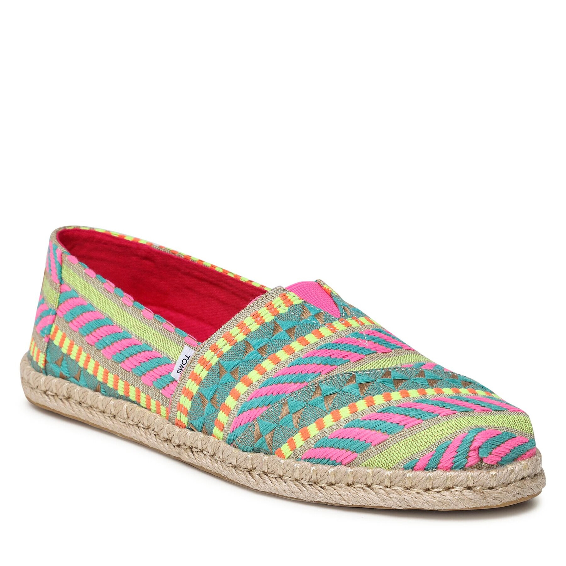 Toms Espadrile Alpargata Rope 10019671 Zelena - Pepit.si