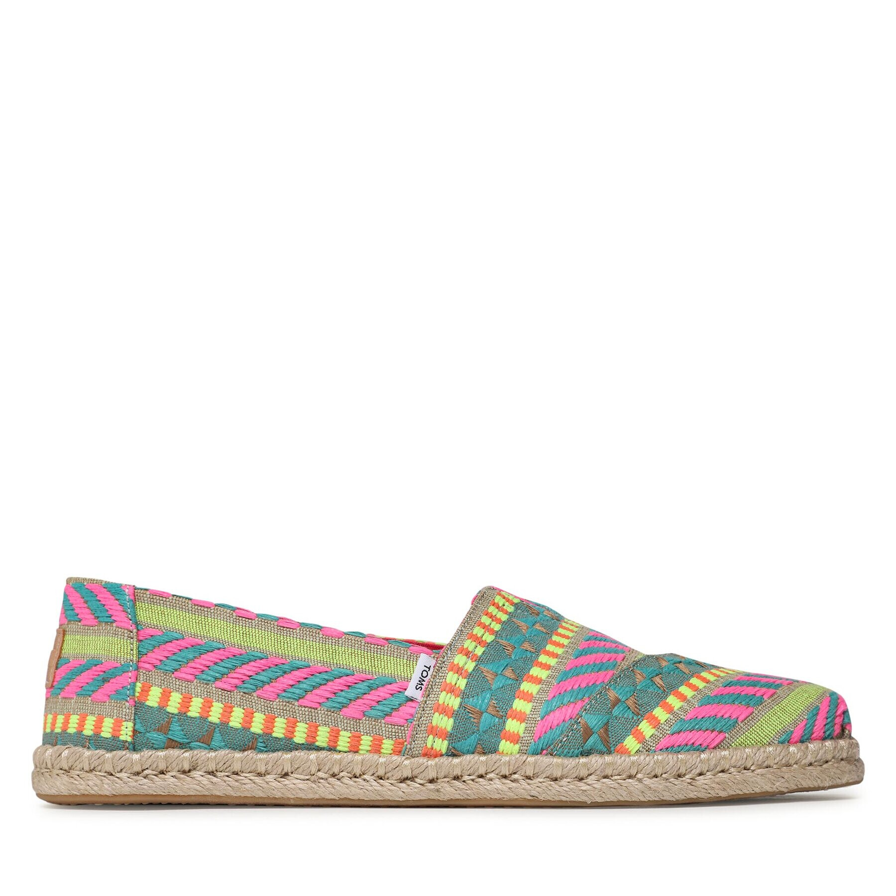 Toms Espadrile Alpargata Rope 10019671 Zelena - Pepit.si