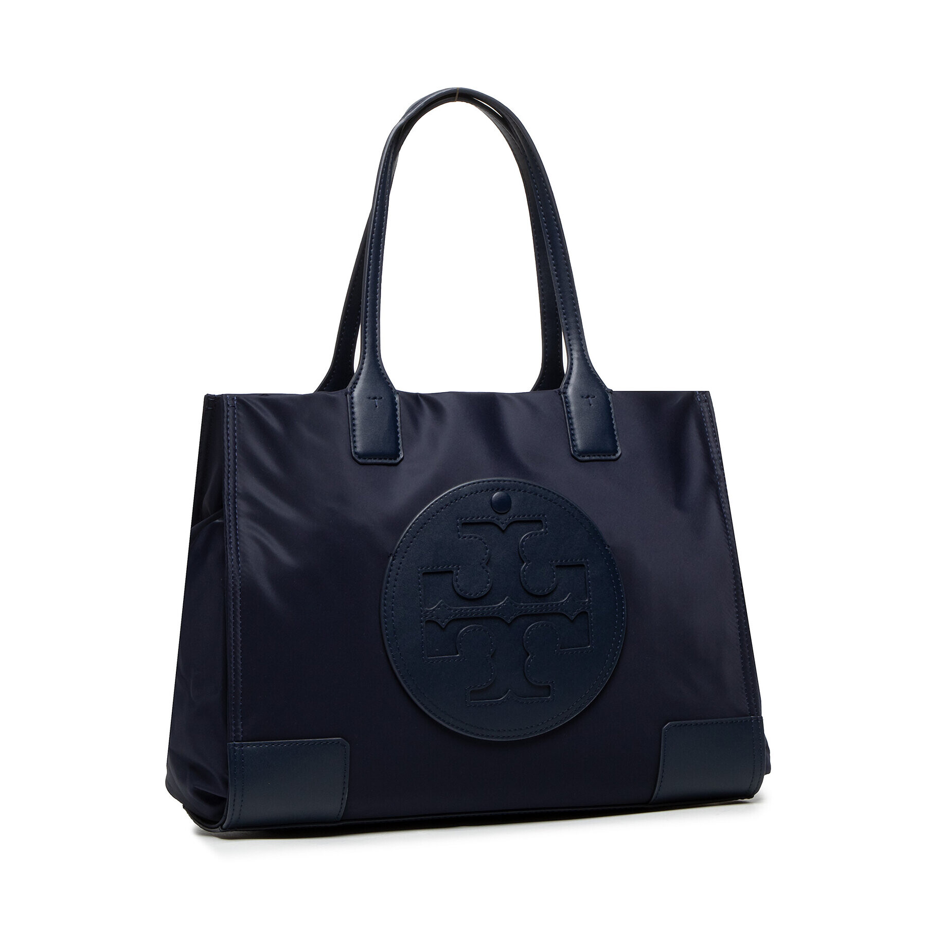 Tory Burch Ročna torba Ella Small Tote 88578 Mornarsko modra - Pepit.si